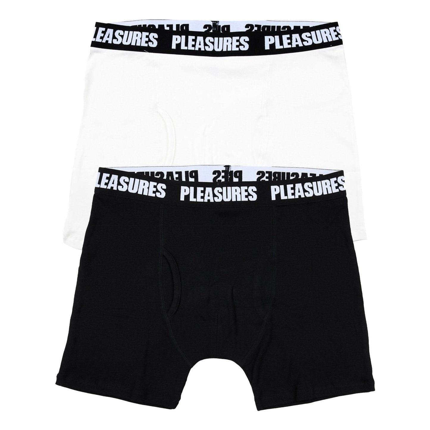 PLEASURES Boxer Brief 2-Pack B/W | Algodón Elástico | Confort Revolucionario Venezuela