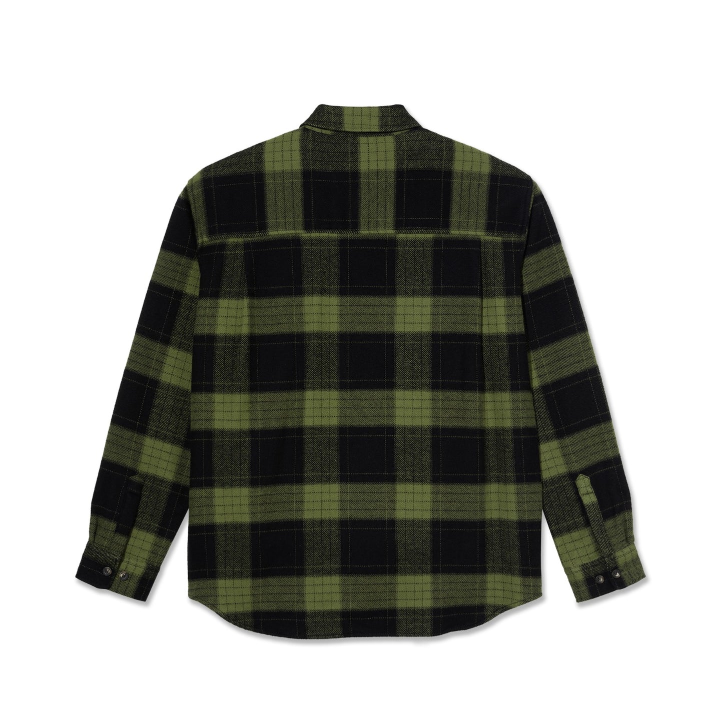 Polar Skate Co Mike L/S Flannel Shirt | Navy/Teal | 100% Algodón | Flow a Cuadros