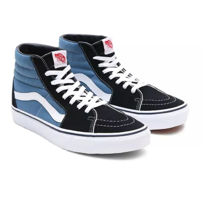 Vans SK8-Hi Azul/Negro | Zapatillas high| Cuero y Lona + Suela Waffle
