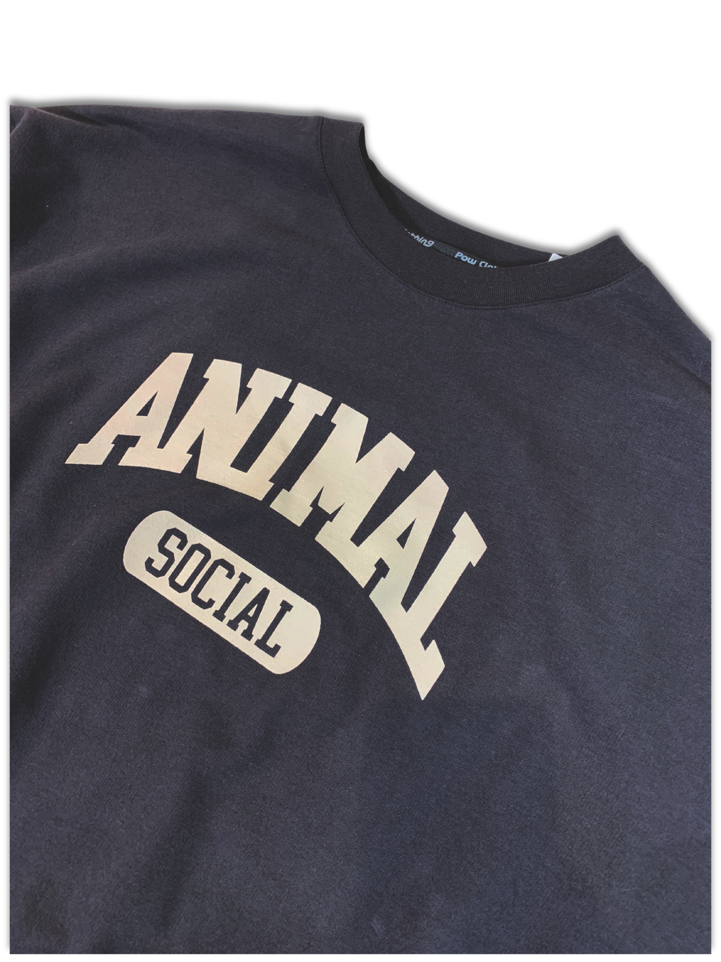 POW Crewneck | Animal Social | Algodón 100% Pesado | Estampado de Culto Venezuela