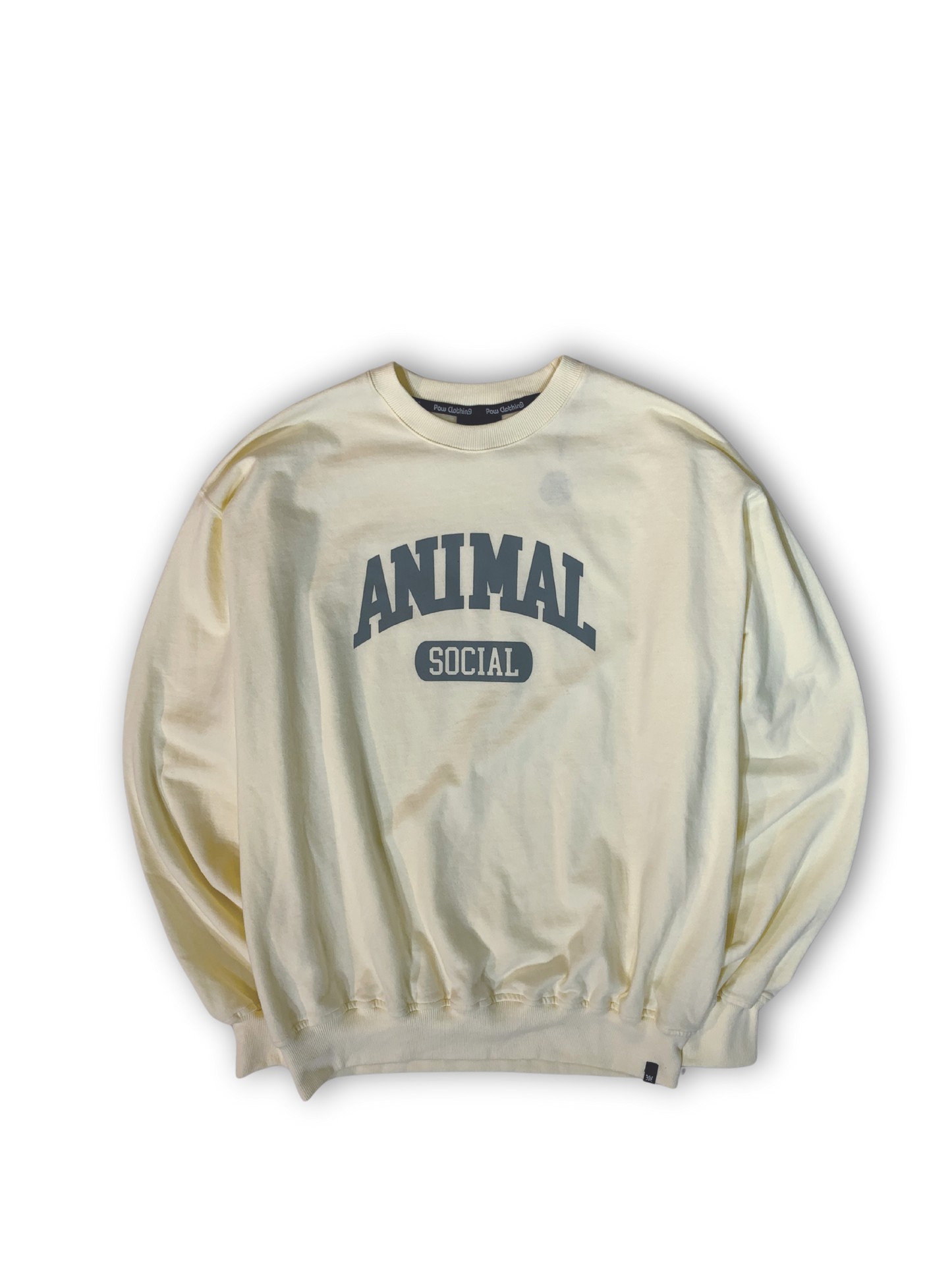 POW Crewneck | Animal Social | Algodón 100% Pesado | Estampado de Culto Venezuela