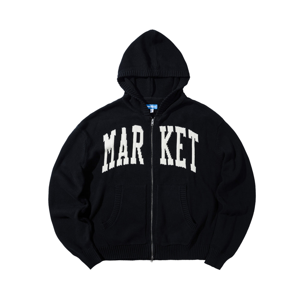 MARKET ARC FULL ZIP SWEATER HOODIE