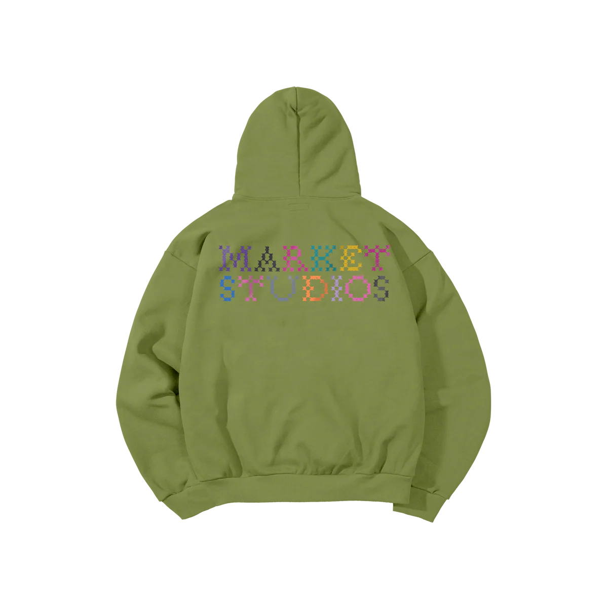 MARKET STUDIOS. Folk Fitted Bear Hoodie