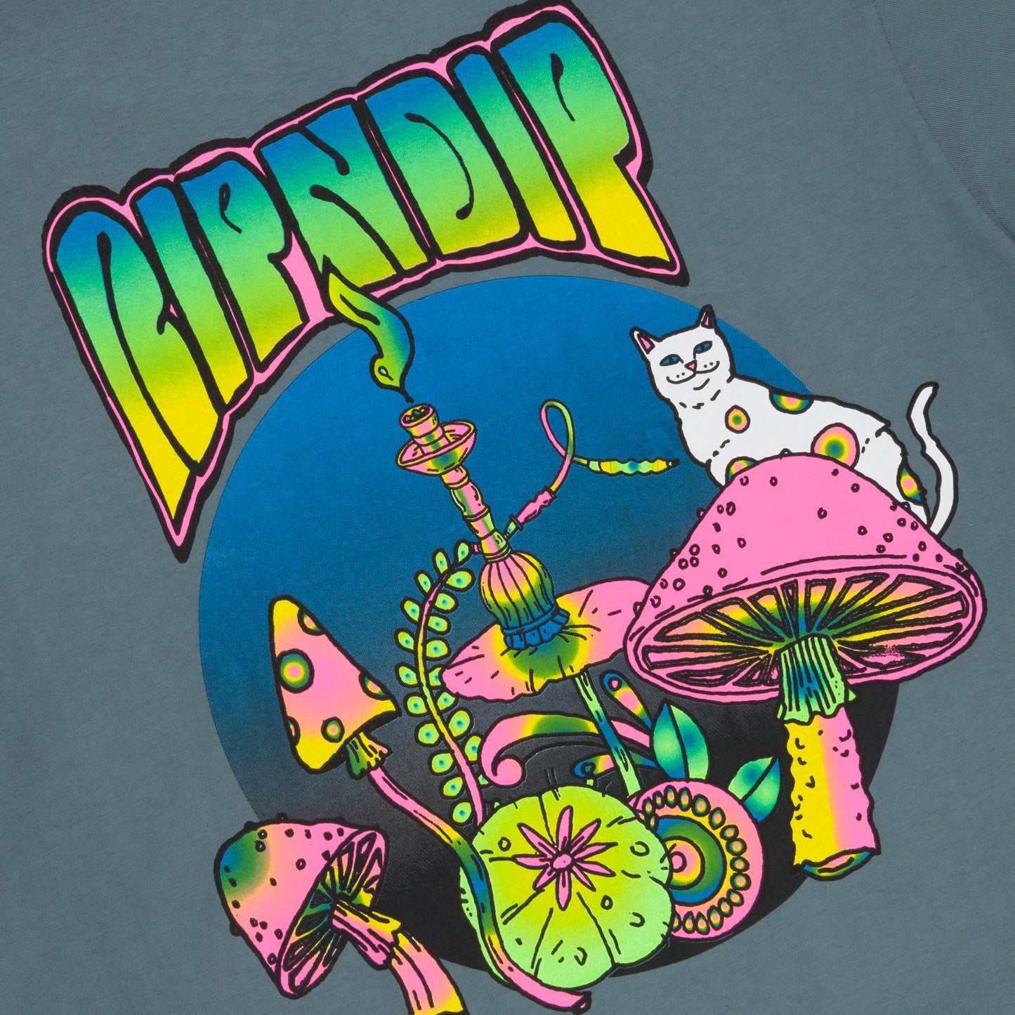 PSYCHEDELIC TEE (LIGHT CHARCOAL) RIPNDIP