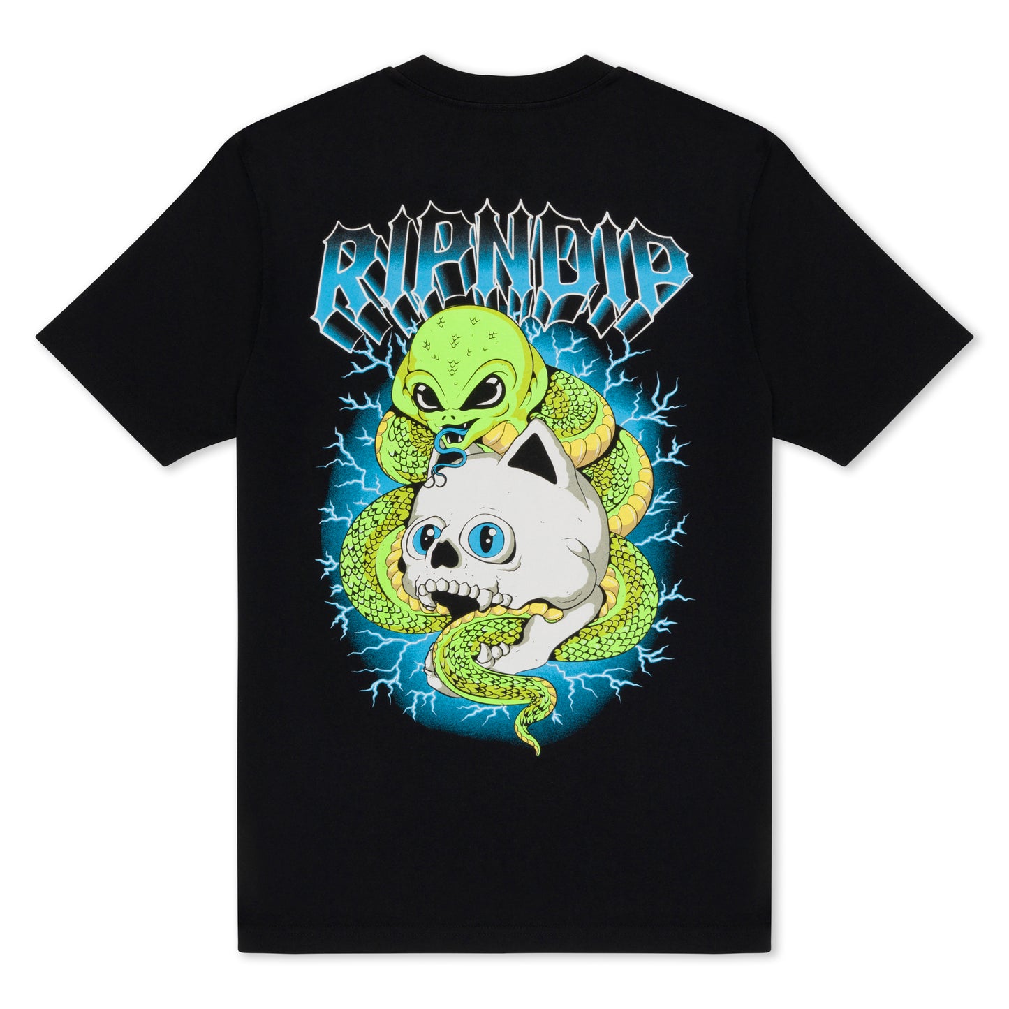 T-SHIRTS RIPNDIP SKULL AND BONES TEE (BLACK)