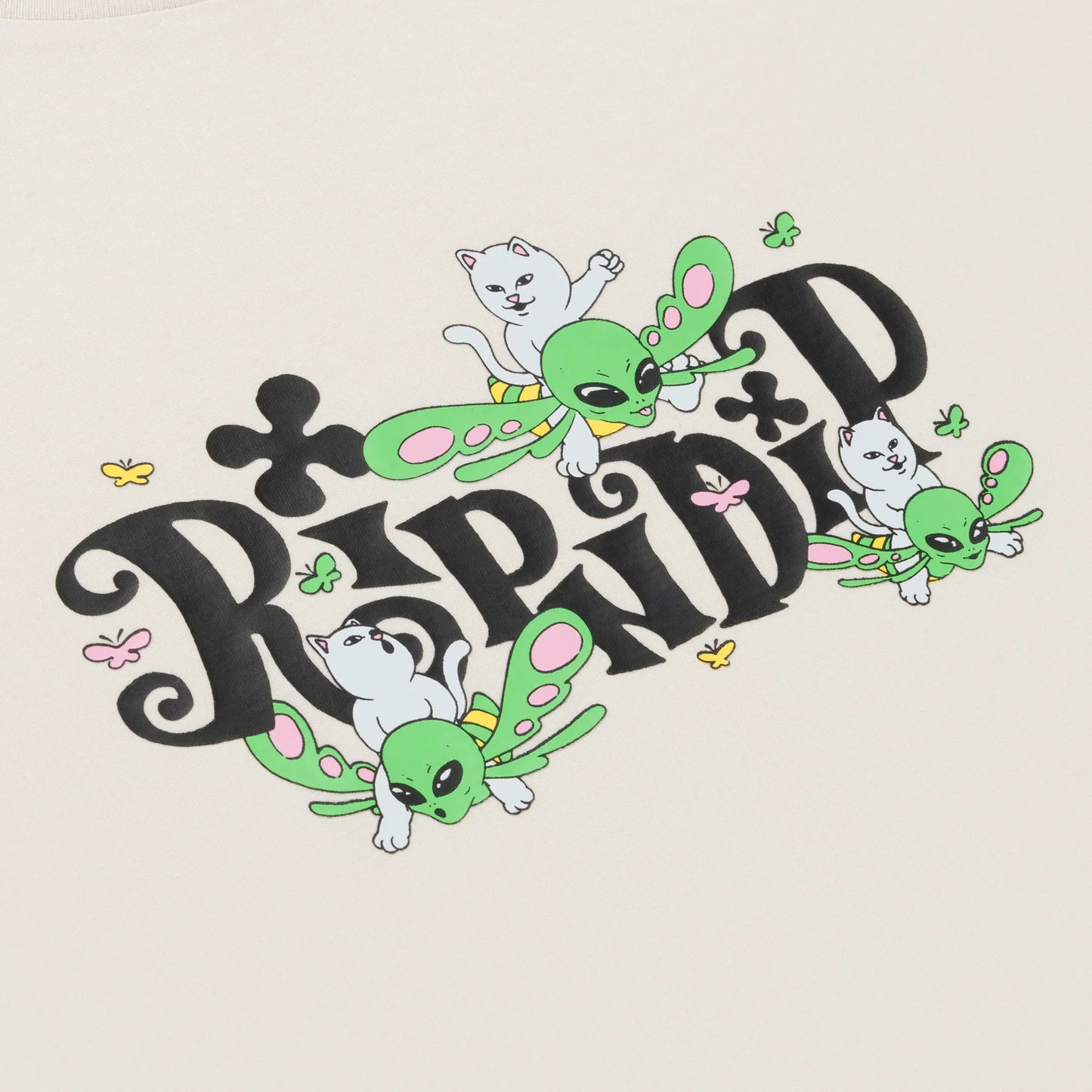 RIPNDIP | Camiseta Fly Away | Algodón 180 GSM | Gráficos Vibrantes POW Flagship