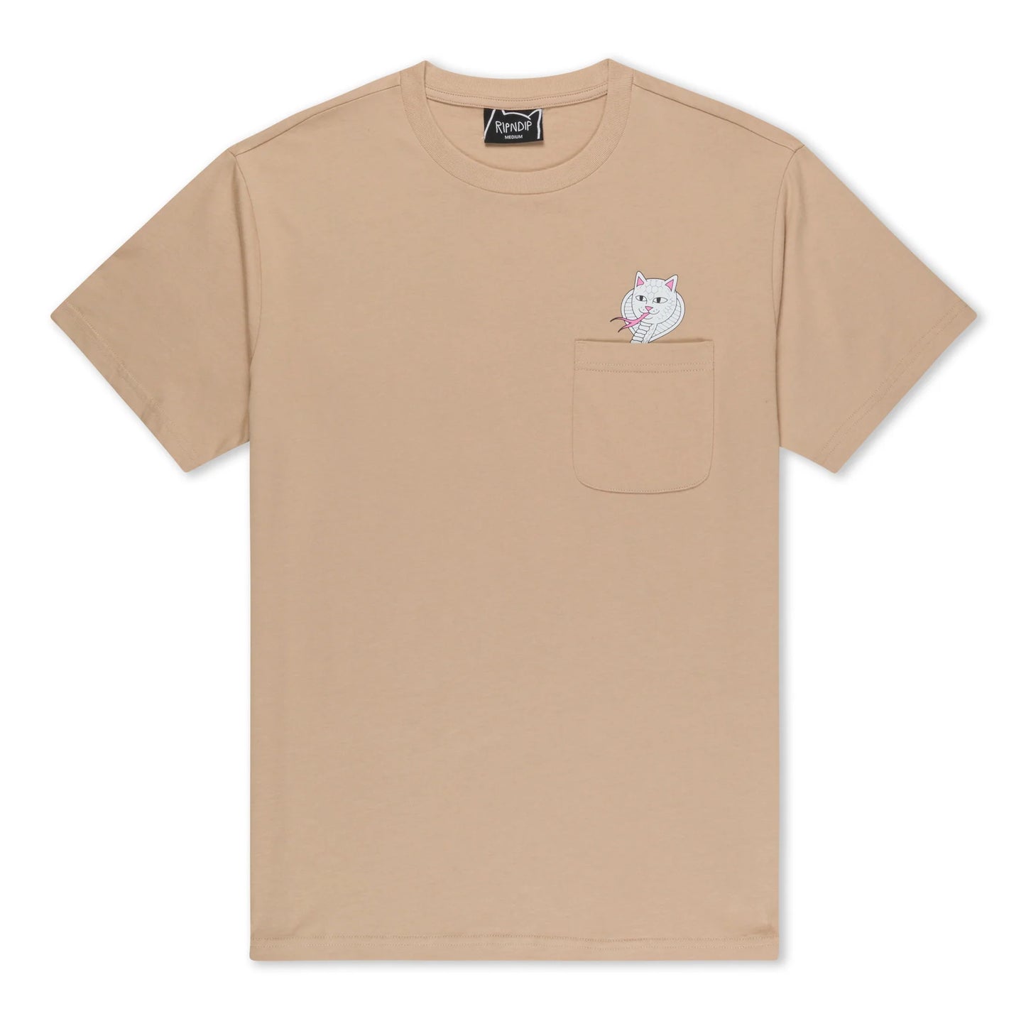 RIPNDIP | Cobra Nerm Pocket Tee | 100% Algodón 180 GSM | Colección Streetwear POW Flagship