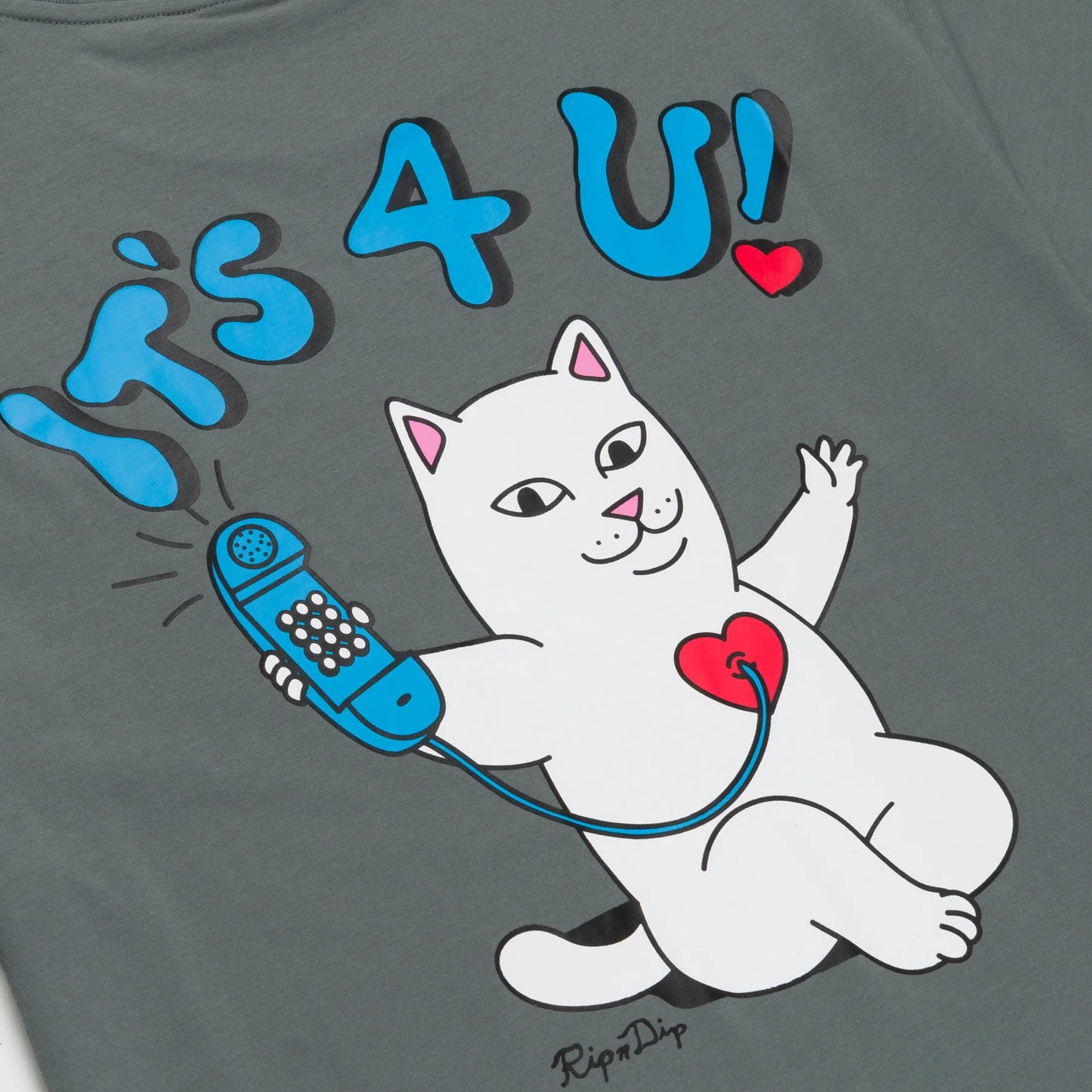 RIPNDIP | Its 4 U Tee | 100% Algodón 180 GSM | Colección Streetwear POW Flagship