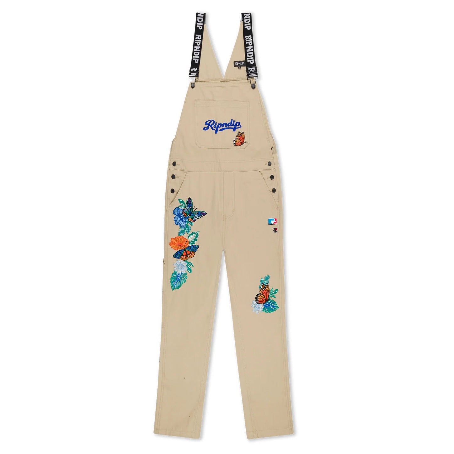 RIPNDIP | Los Ripndip Overalls Khaki | Overalls Streetwear | Detalles Bordados