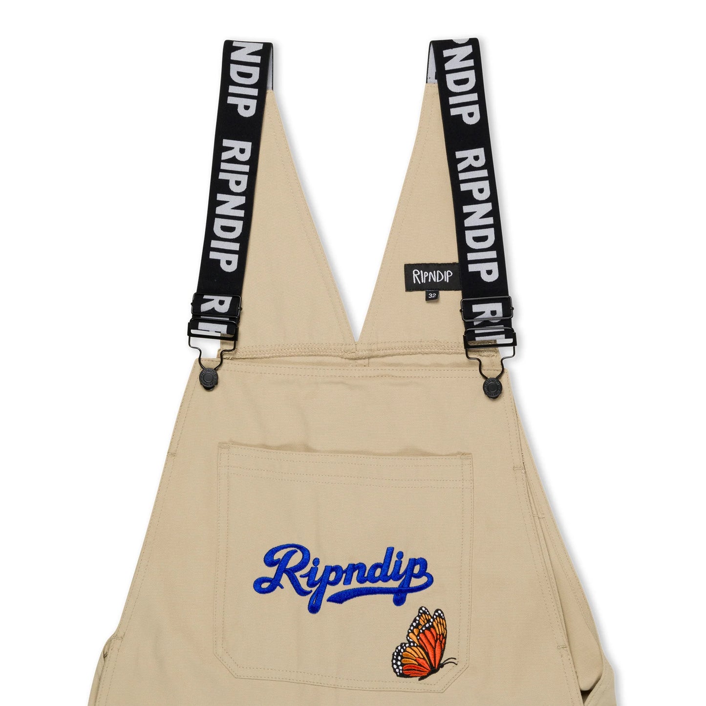RIPNDIP | Los Ripndip Overalls Khaki | Overalls Streetwear | Detalles Bordados