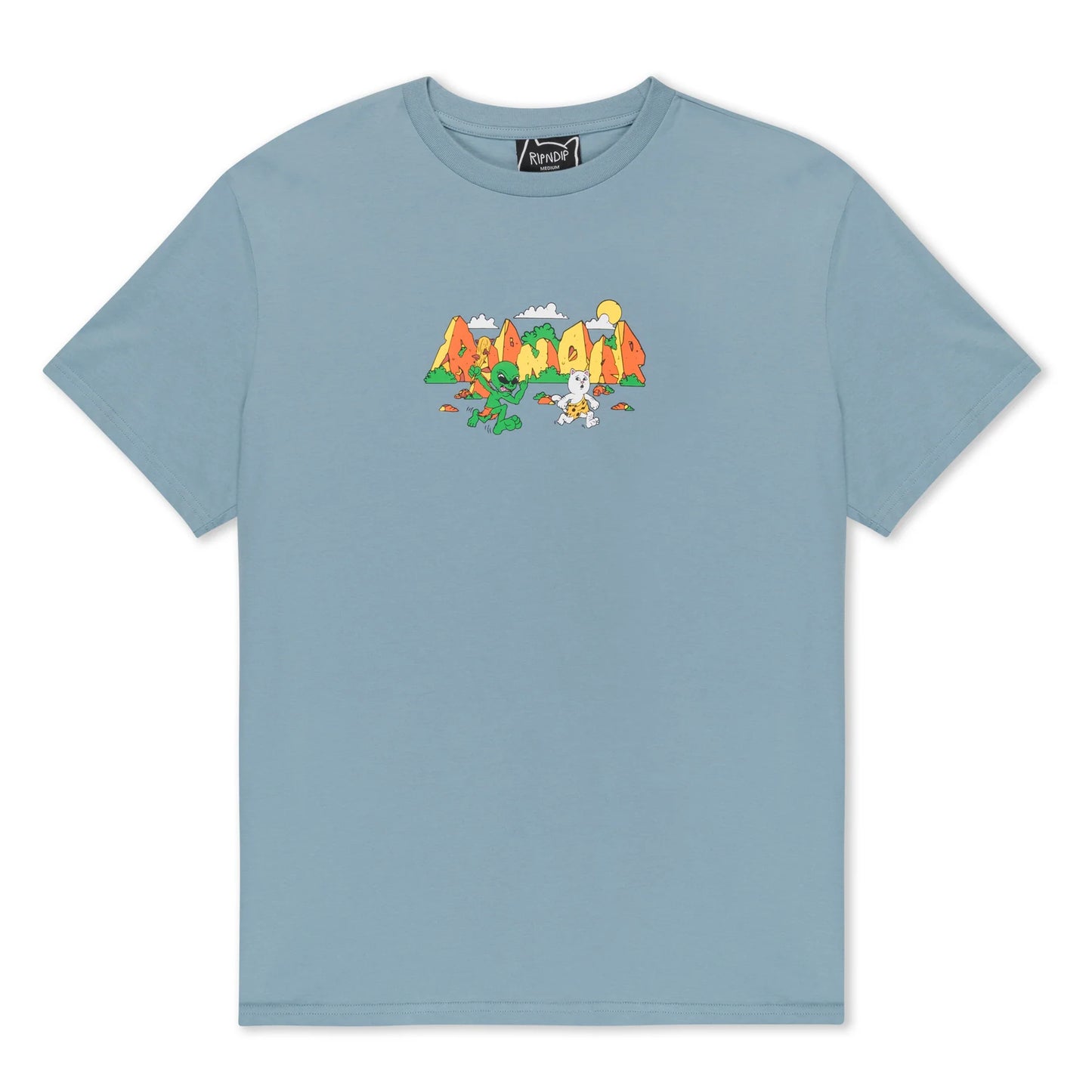RIPNDIP | Cavenerm Tee Light Slate | 100% Algodón 180 GSM | Streetwear Colección Esencial