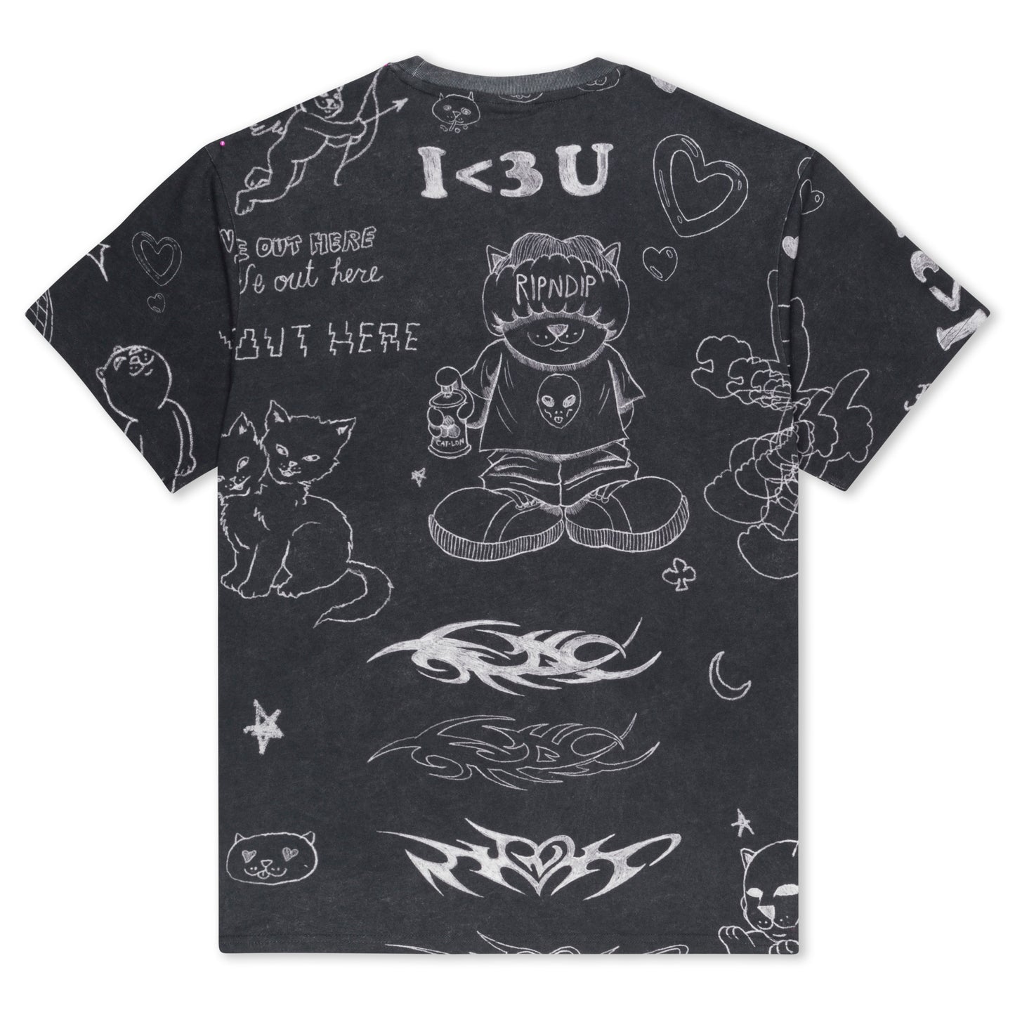RIPNDIP | Camiseta Nermal Domination (Black Wash) | Algodón 180g Ultra-Resistente | Envíos a toda Venezuela
