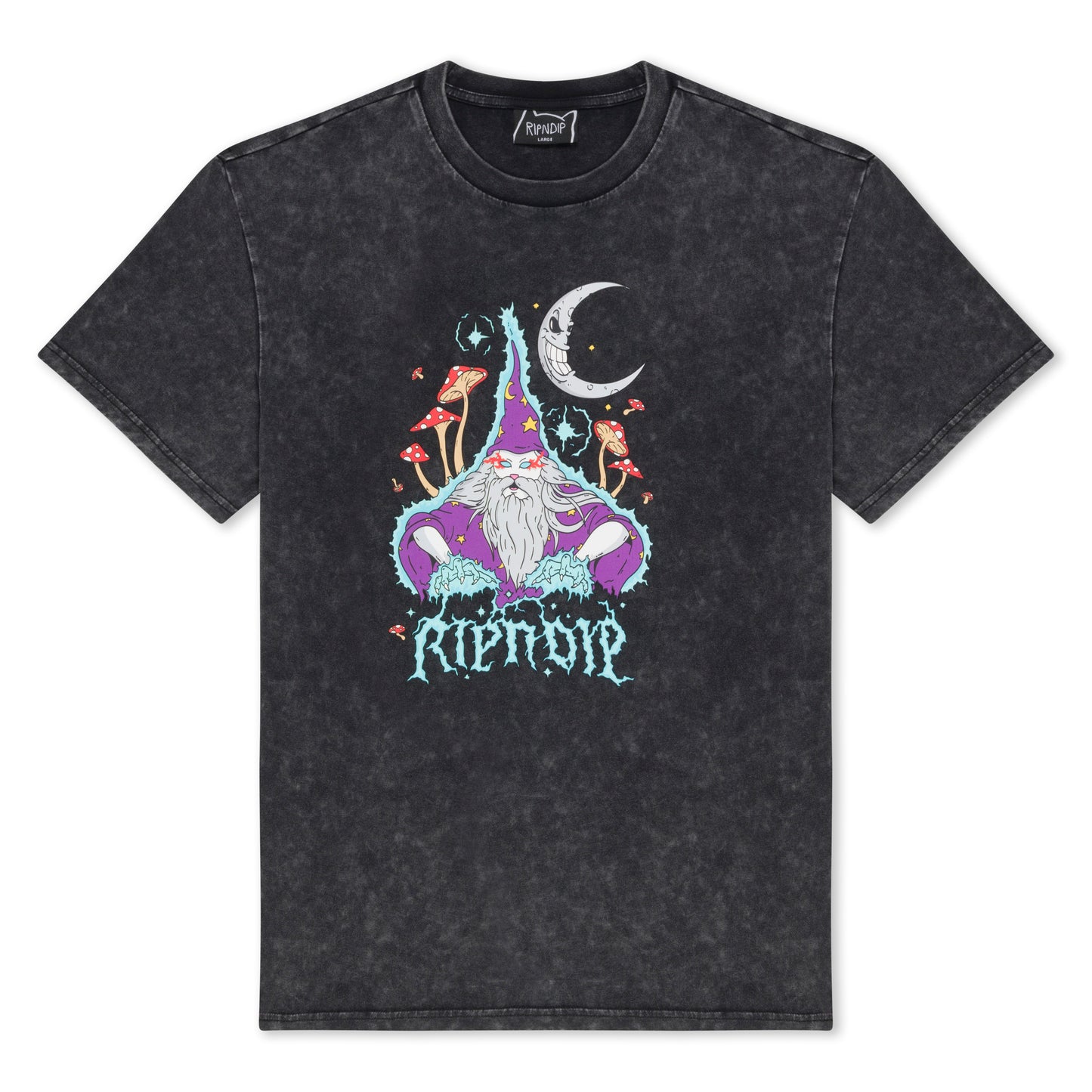 RIPNDIP | Camiseta Oracle (Black Wash) | Algodón 180g + Gráficos Proféticos | Envíos a toda Venezuela