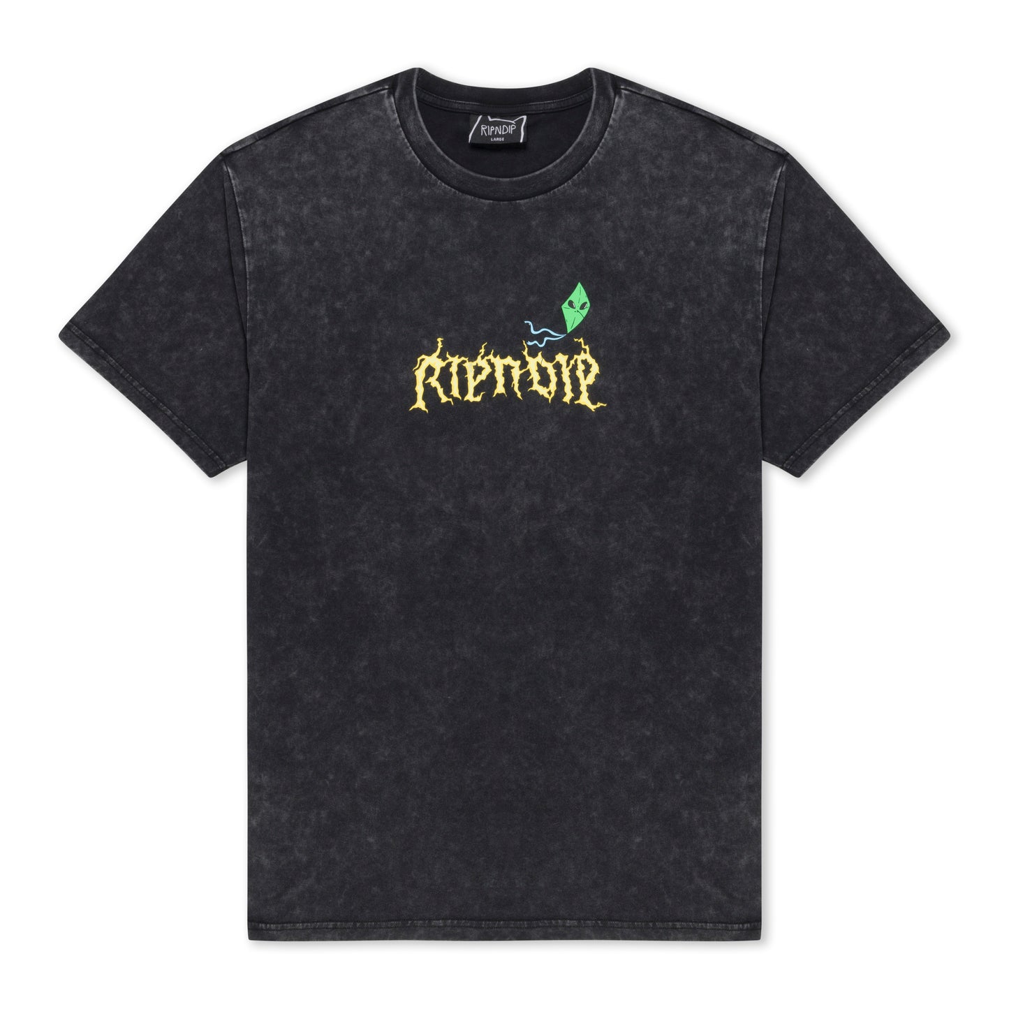 RIPNDIP | Camiseta Electric (Black Wash) | Algodón 180g + Gráficos Ultrabrillantes | Envíos a toda Venezuela