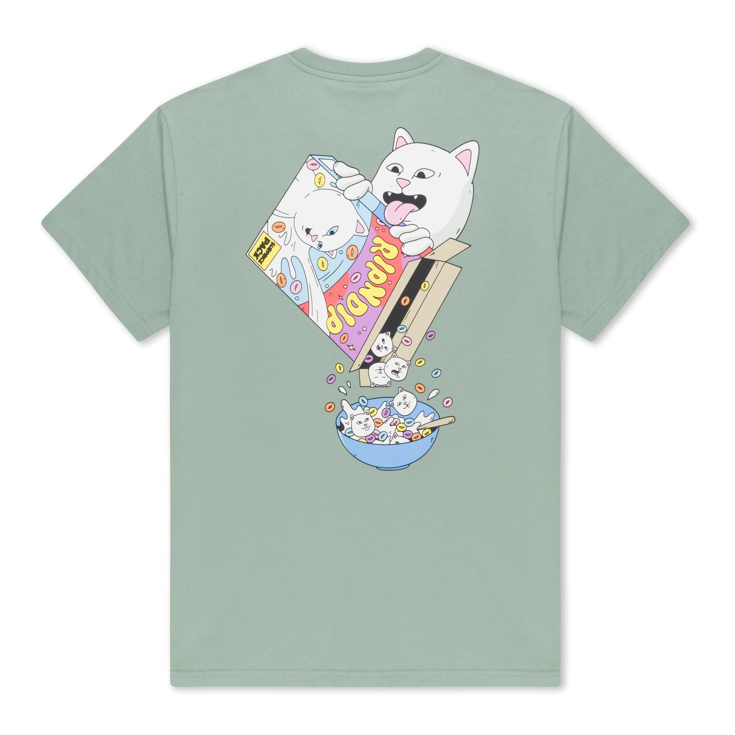 RIPNDIP | Camiseta Nerm Os (Dusty Sage) | Algodón 180g + Gráficos Retro Ultrabrillantes | Envíos a toda Venezuela