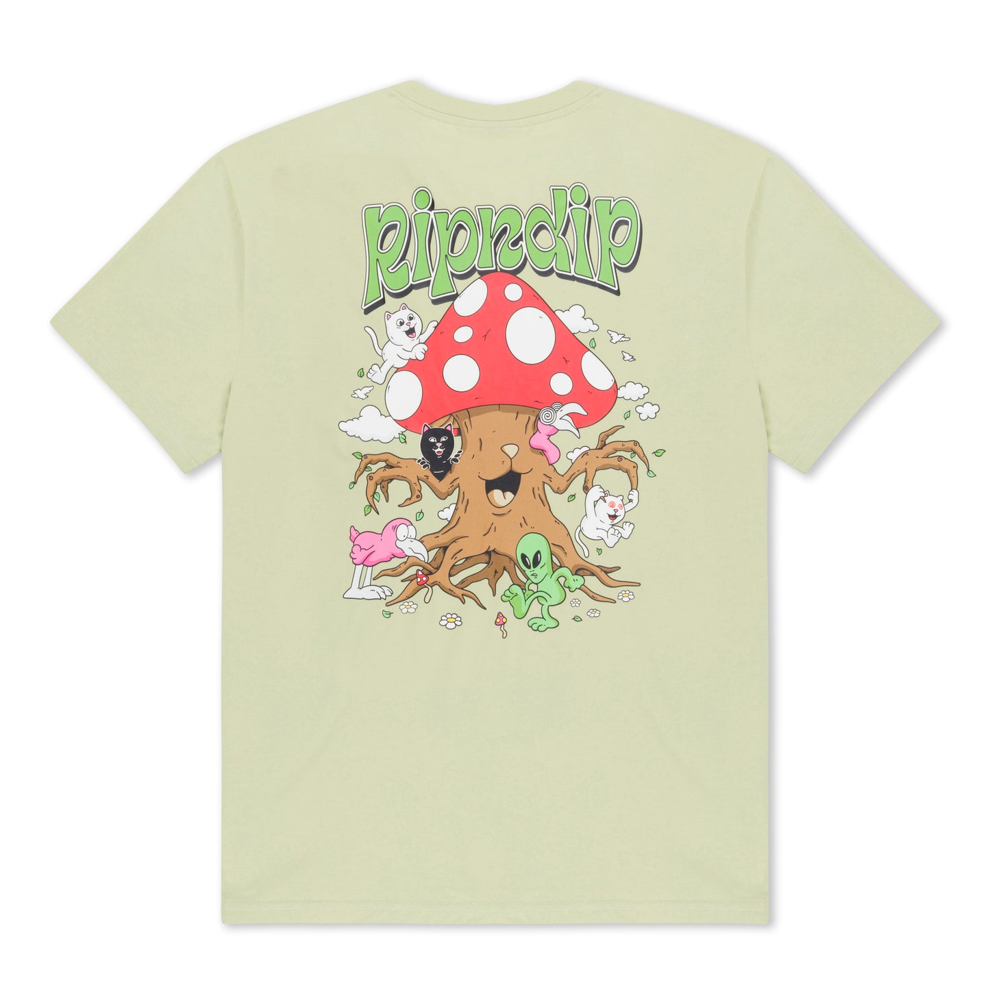 RIPNDIP | Camiseta Playground (Light Moss) | Algodón 180g + Gráficos Ultrabrillantes | Envíos a toda Venezuela