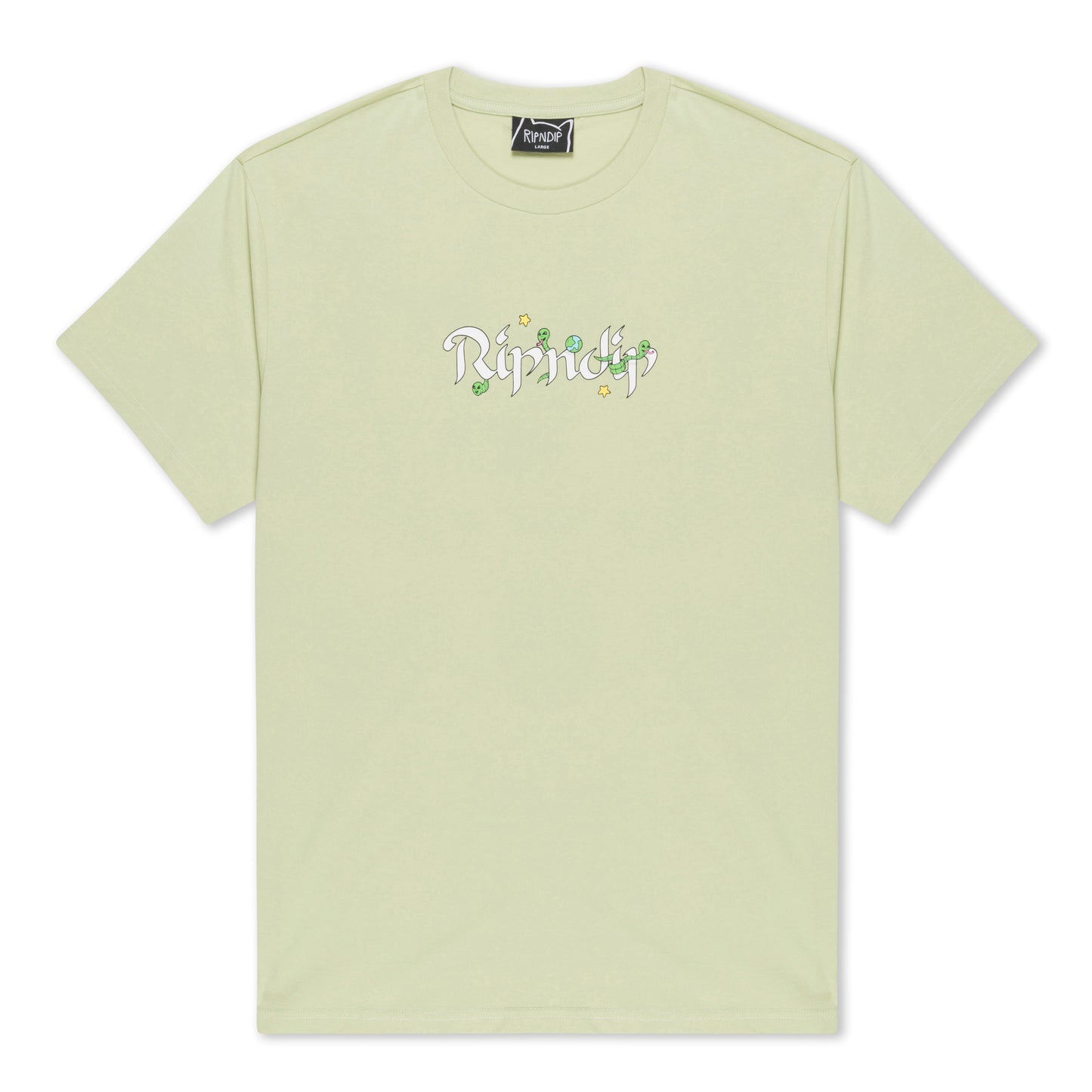RIPNDIP | Camiseta Alien Whisperer (Light Moss) | Algodón 180g + Gráficos Extraterrestres | Envíos a toda Venezuela