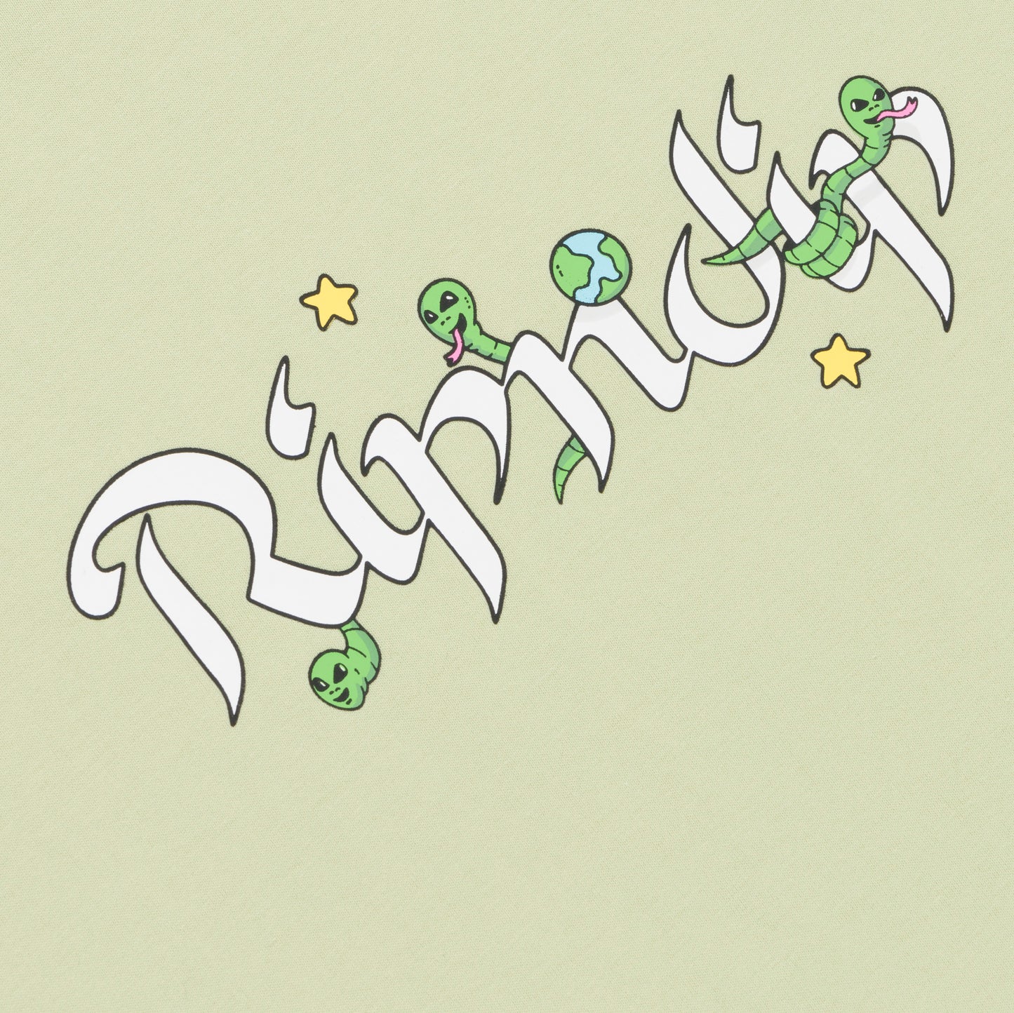 RIPNDIP | Camiseta Alien Whisperer (Light Moss) | Algodón 180g + Gráficos Extraterrestres | Envíos a toda Venezuela