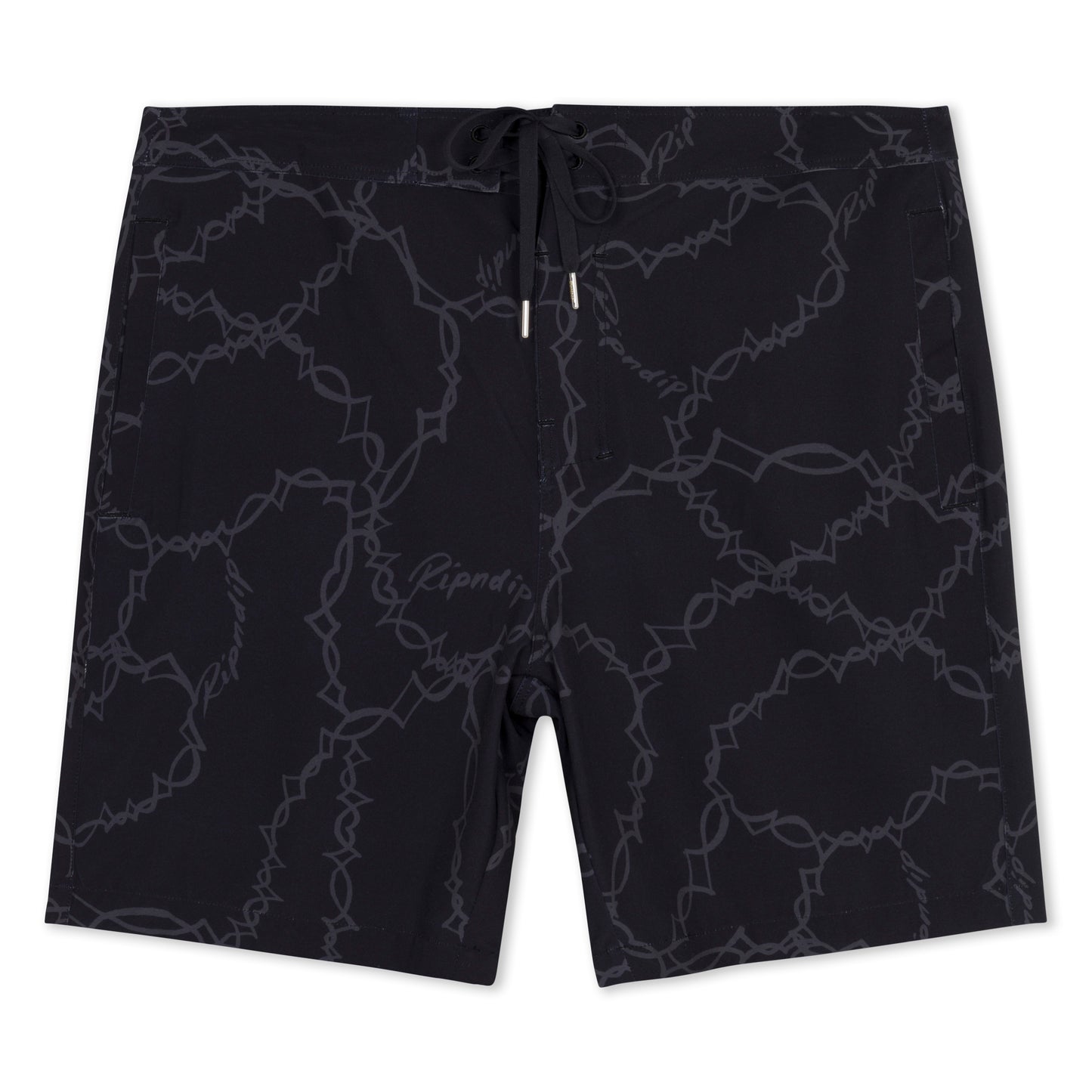 RIPNDIP | Shorts Wired Swim (Black) | Poliéster 92% + 4-Way Stretch | Envíos a toda Venezuela