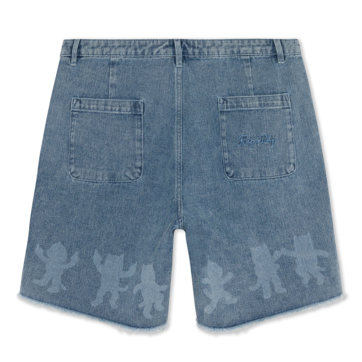 RIPNDIP | Shorts Cosmic Nerm Denim (Medium Wash) | Algodón 100% + Desgaste Cósmico | Envíos a toda Venezuela