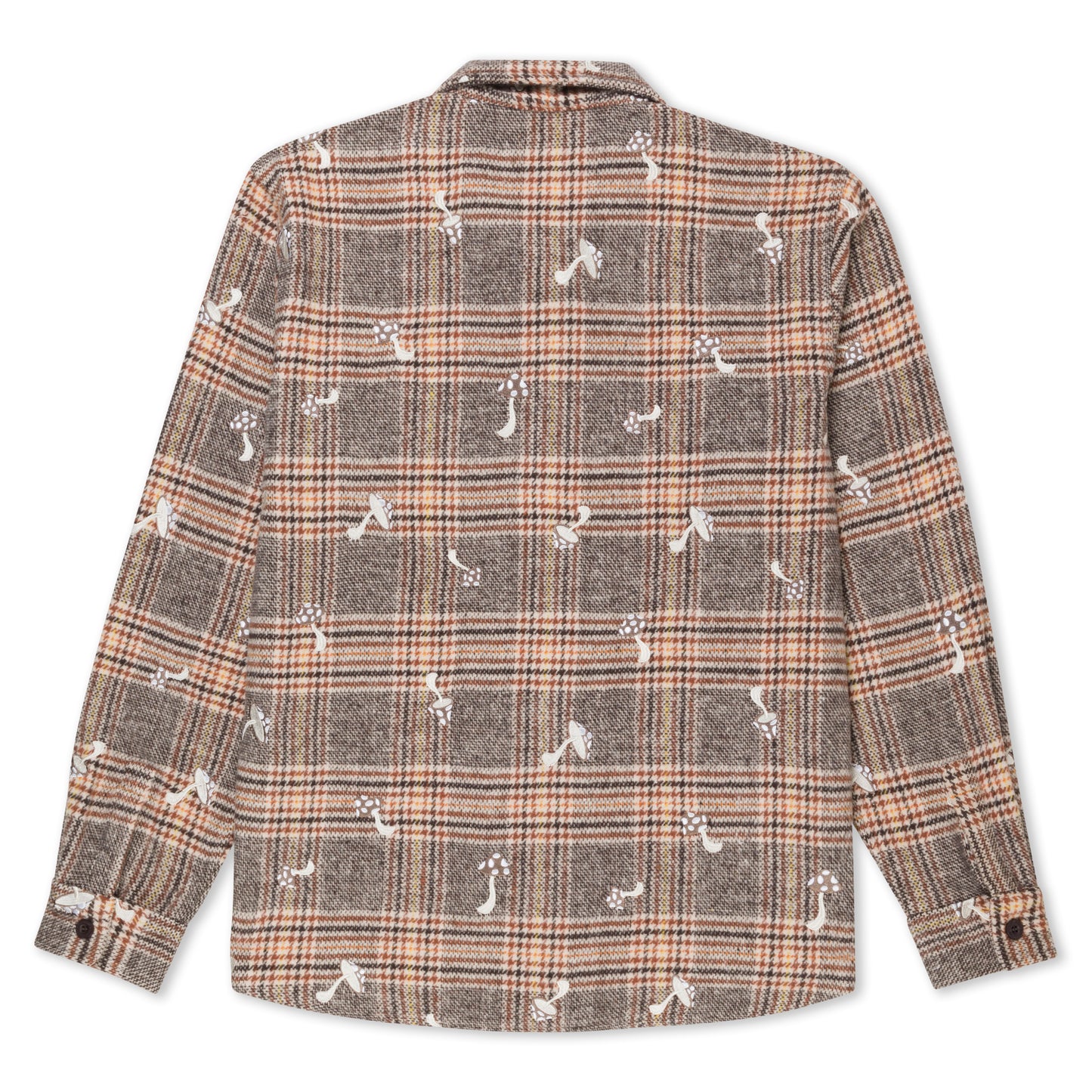 RIPNDIP | Chaqueta Euphoria Button Up (Brown Plaid) | Franela 100% Algodón + Bordado Full | Envío a toda Venezuela