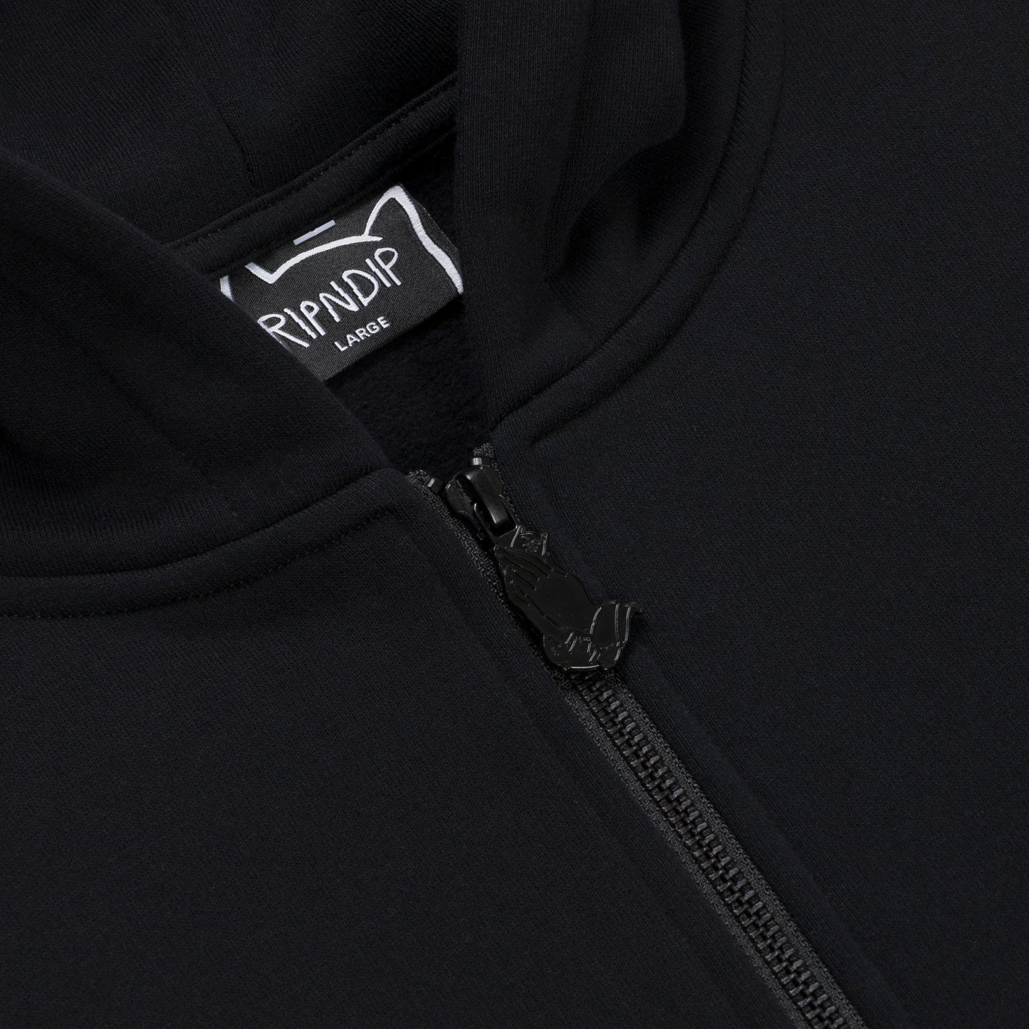 RIPNDIP | Hoodie Mother Nerm Zip Up (Black) | Algodón 100% + Bordado Chainstitch | Envío a toda Venezuela