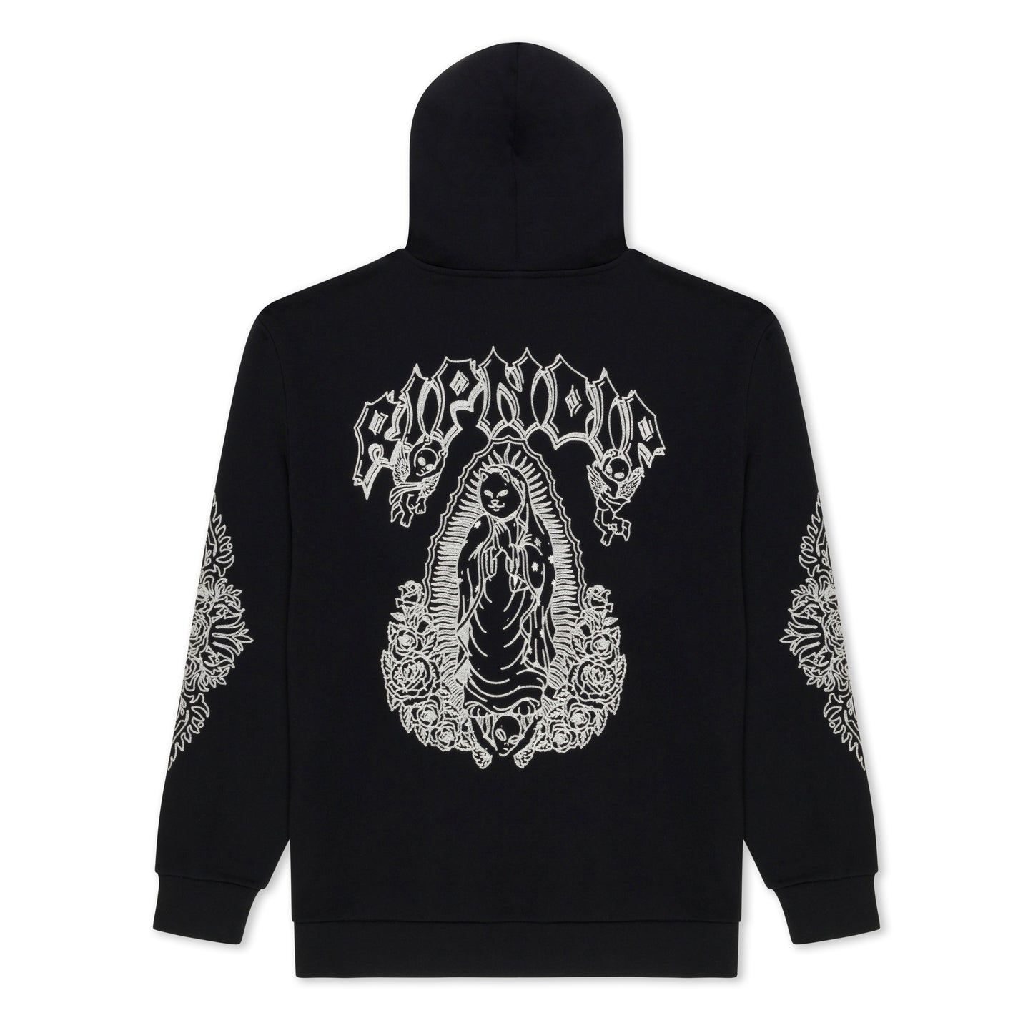 RIPNDIP | Hoodie Mother Nerm Zip Up (Black) | Algodón 100% + Bordado Chainstitch | Envío a toda Venezuela