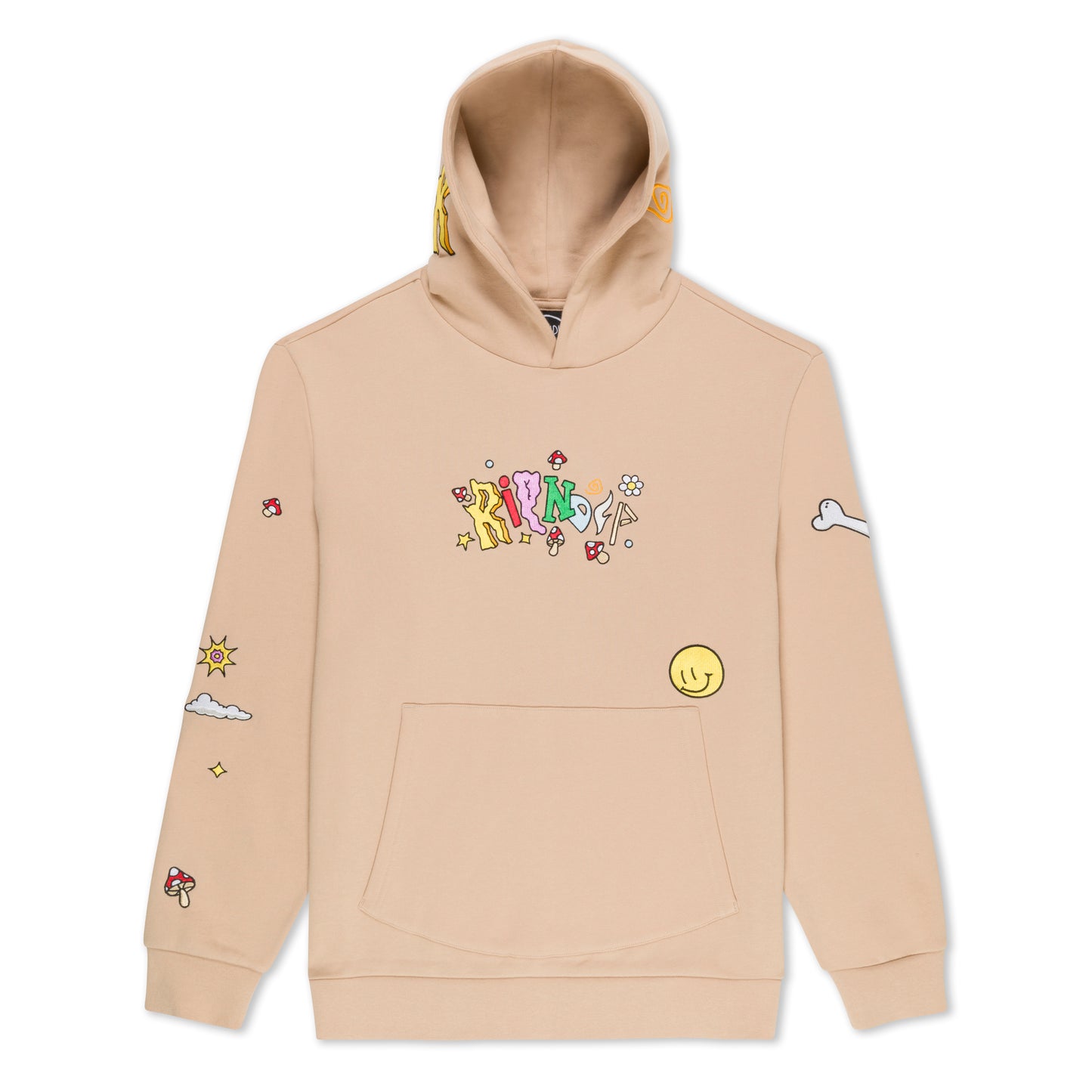 RIPNDIP | Hoodie Broken Down (Almond) | Algodón 100% + Acabado Desgastado | Envío a toda Venezuela