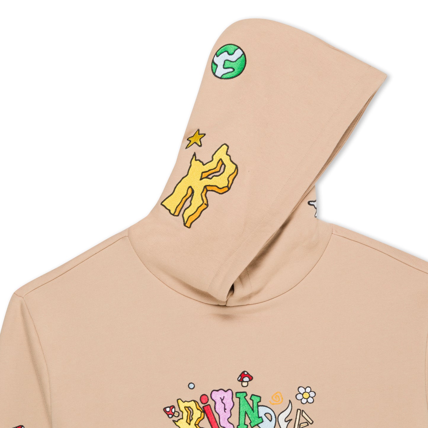 RIPNDIP | Hoodie Broken Down (Almond) | Algodón 100% + Acabado Desgastado | Envío a toda Venezuela