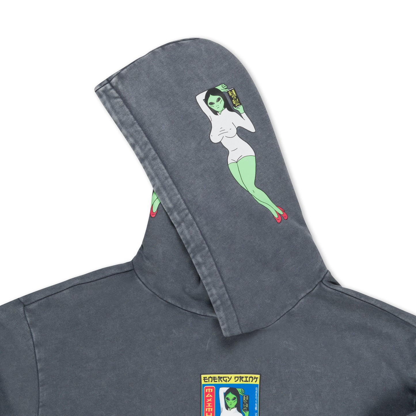 RIPNDIP | Hoodie Nerms Cans (Charcoal Vintage Wash) | Algodón 100% + Estampado Ultra-Vívido | Envío a toda Venezuela