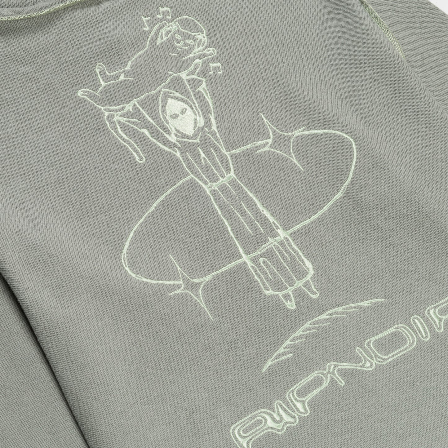 RIPNDIP | Hoodie Saturn Reverse Stitch (Steel Grey) | Franela Algodón 100% + Bordado Invertido | Envío a toda Venezuela