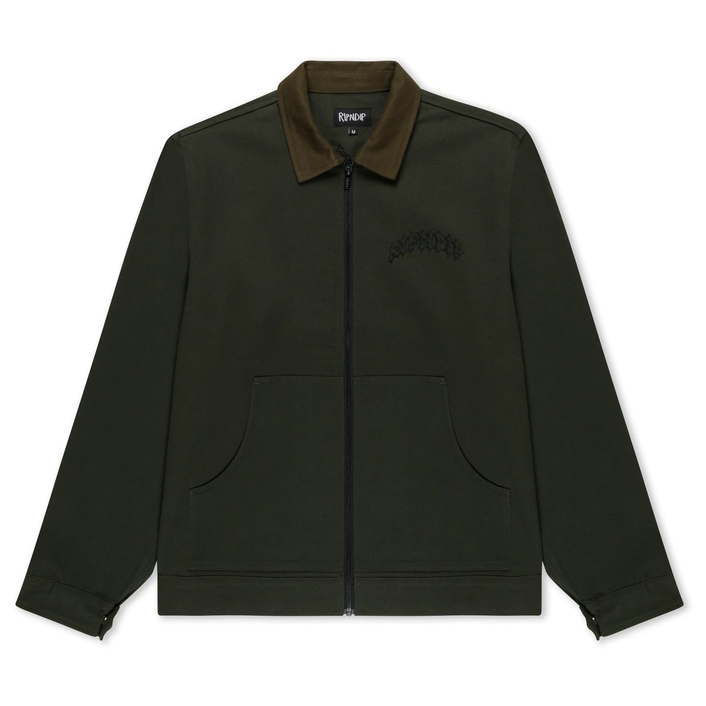 RIPNDIP | Chaqueta Work Mother Nerm Verde Olivo | Algodón 100% | Streetwear Funcional POW Flagship