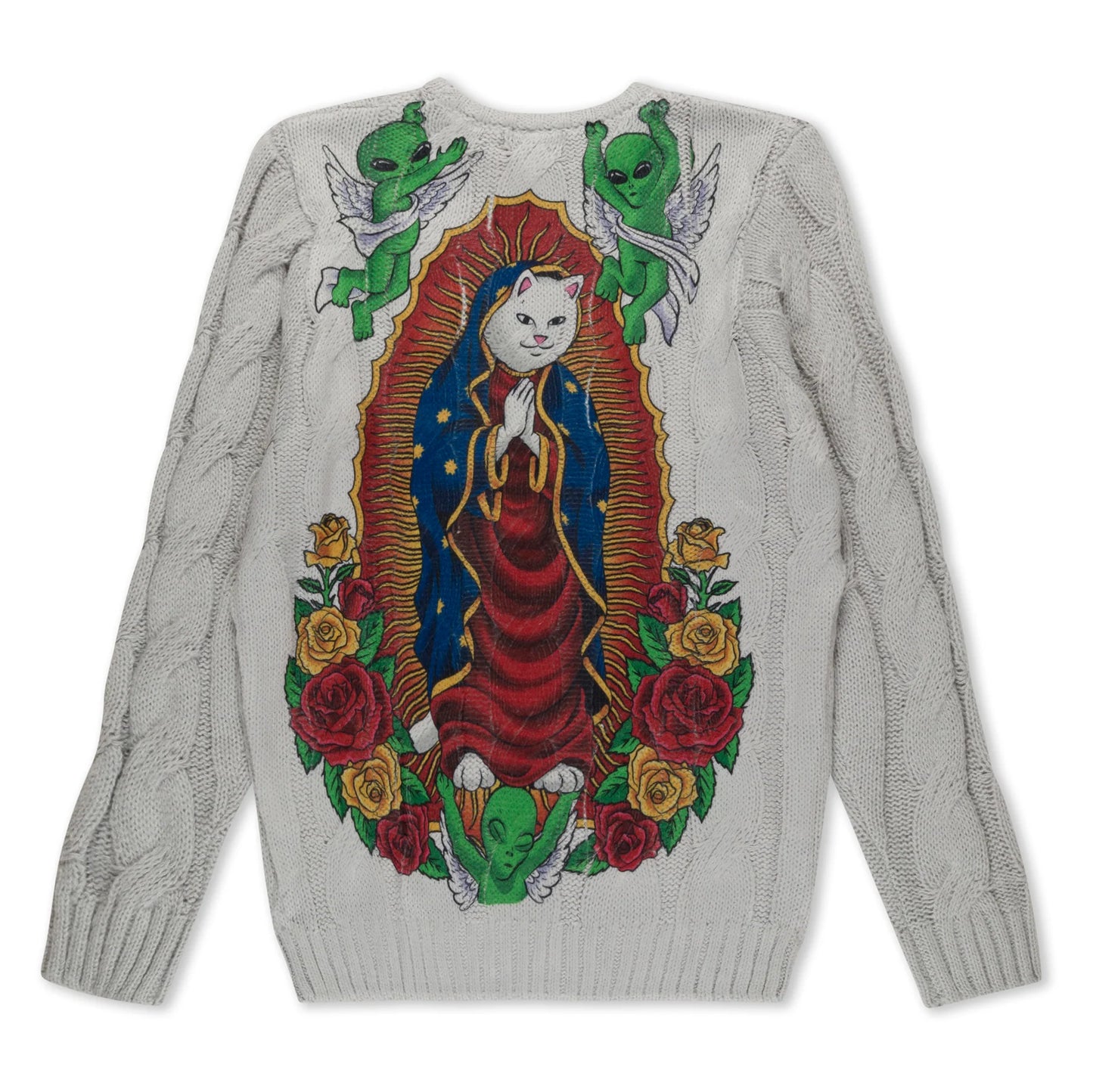 RIPNDIP | Sudadera Mother Nerm Gris | Tejido Waffle Poliéster | Colección Streetwear POW Flagship