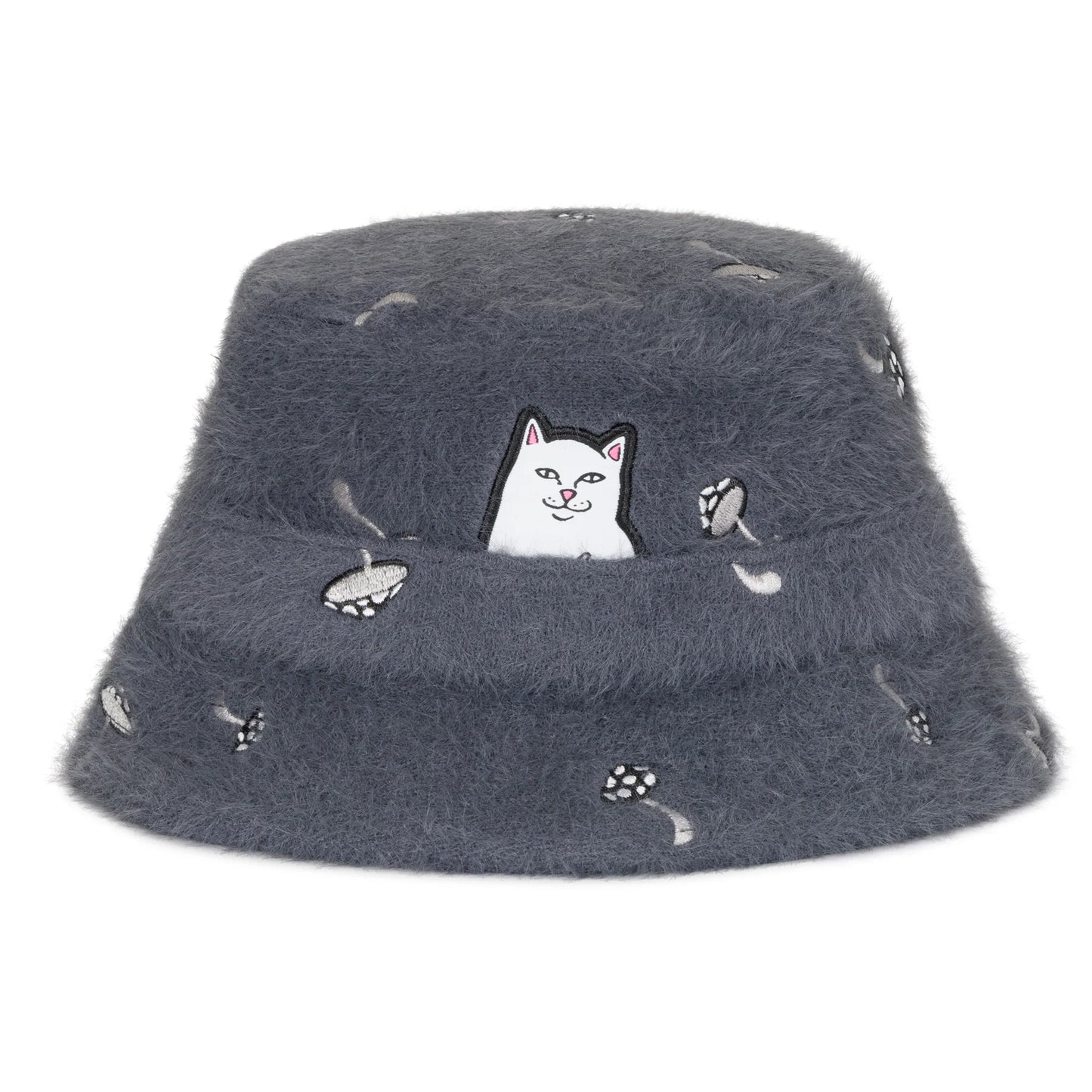 RIPNDIP | Gorra Sherpa Lord Nermal Carbón | Bordado Euphoria | Streetwear Edgy POW Flagship