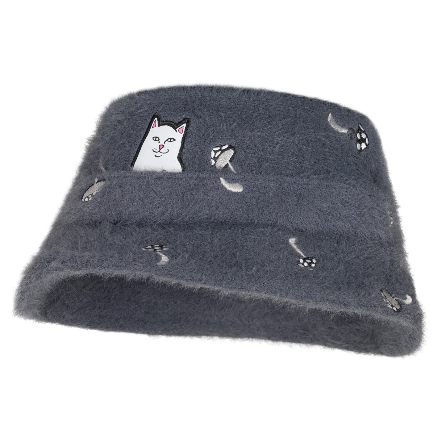 RIPNDIP | Gorra Sherpa Lord Nermal Carbón | Bordado Euphoria | Streetwear Edgy POW Flagship