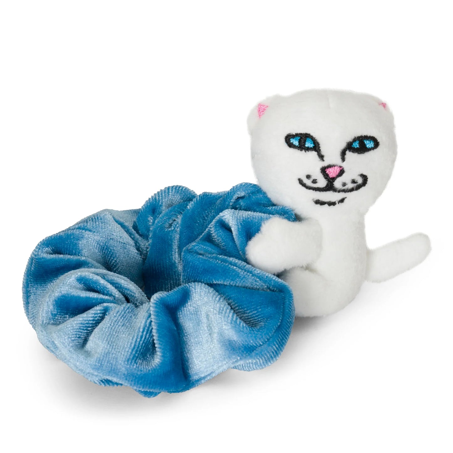 RIPNDIP | Scrunchie Nermy Buddy Azul | Versatilidad Streetwear | Colección Essentials POW Flagship