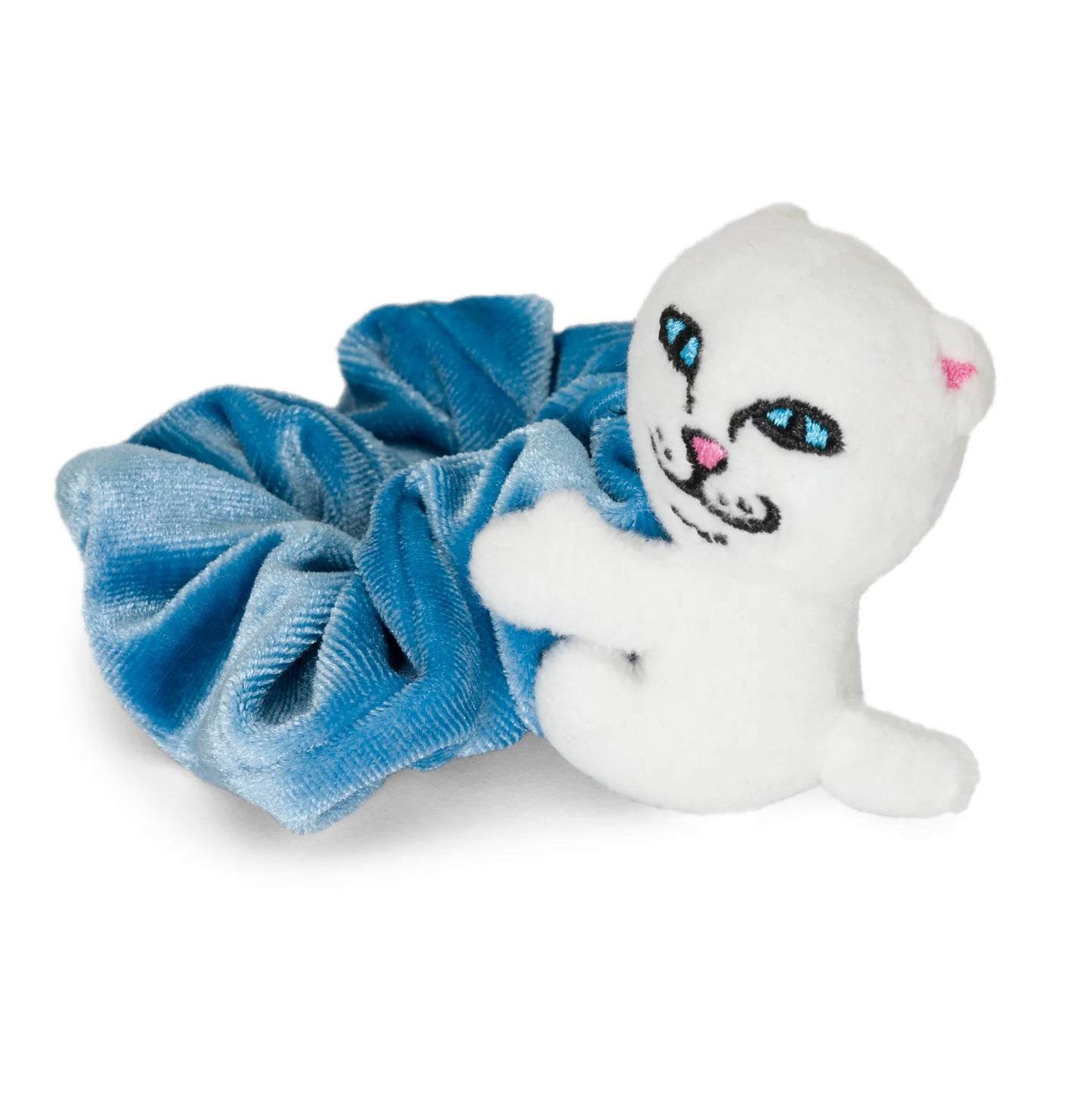 RIPNDIP | Scrunchie Nermy Buddy Azul | Versatilidad Streetwear | Colección Essentials POW Flagship