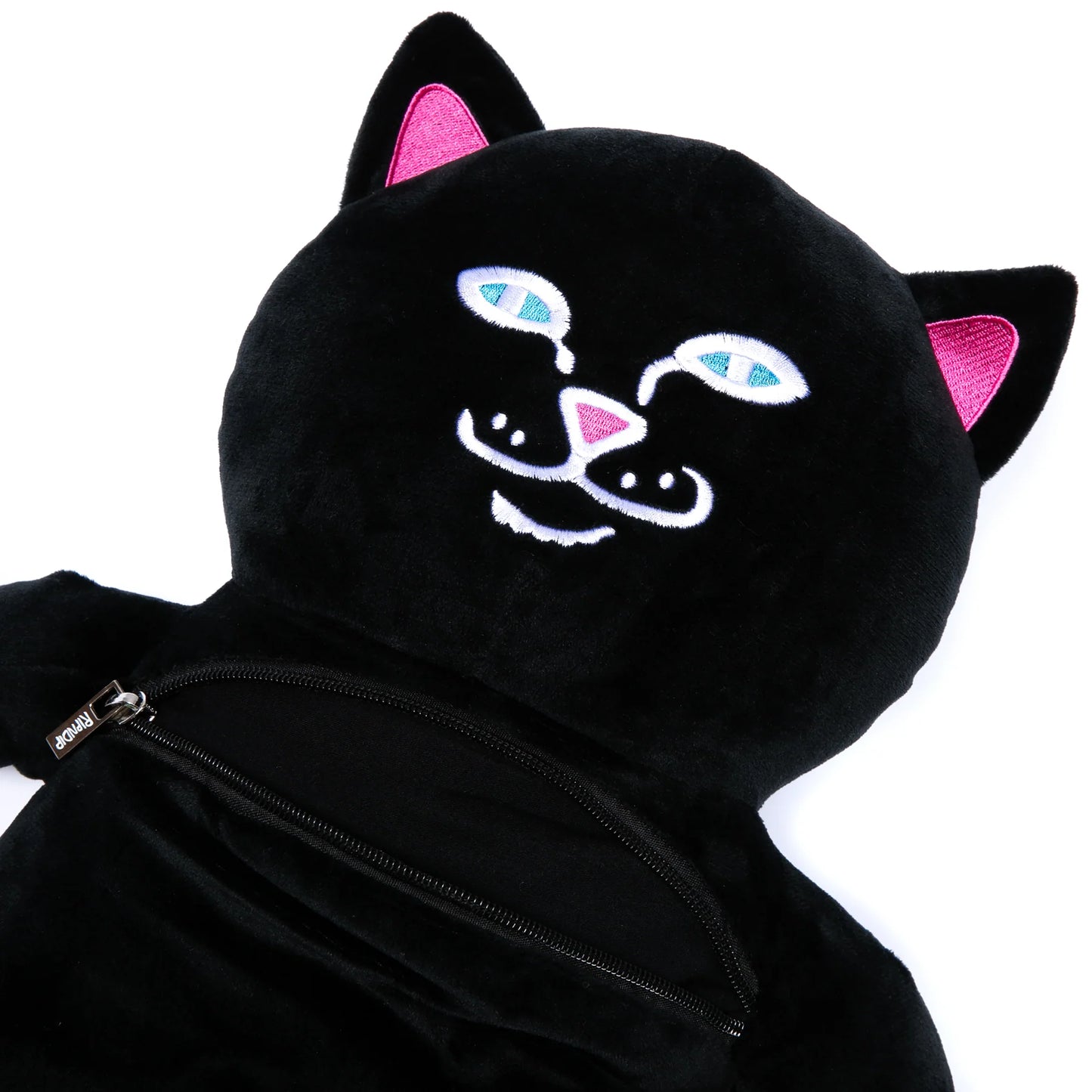 RIPNDIP | Lord Nermal Plush Backpack Black | Mochila Peluche Streetwear