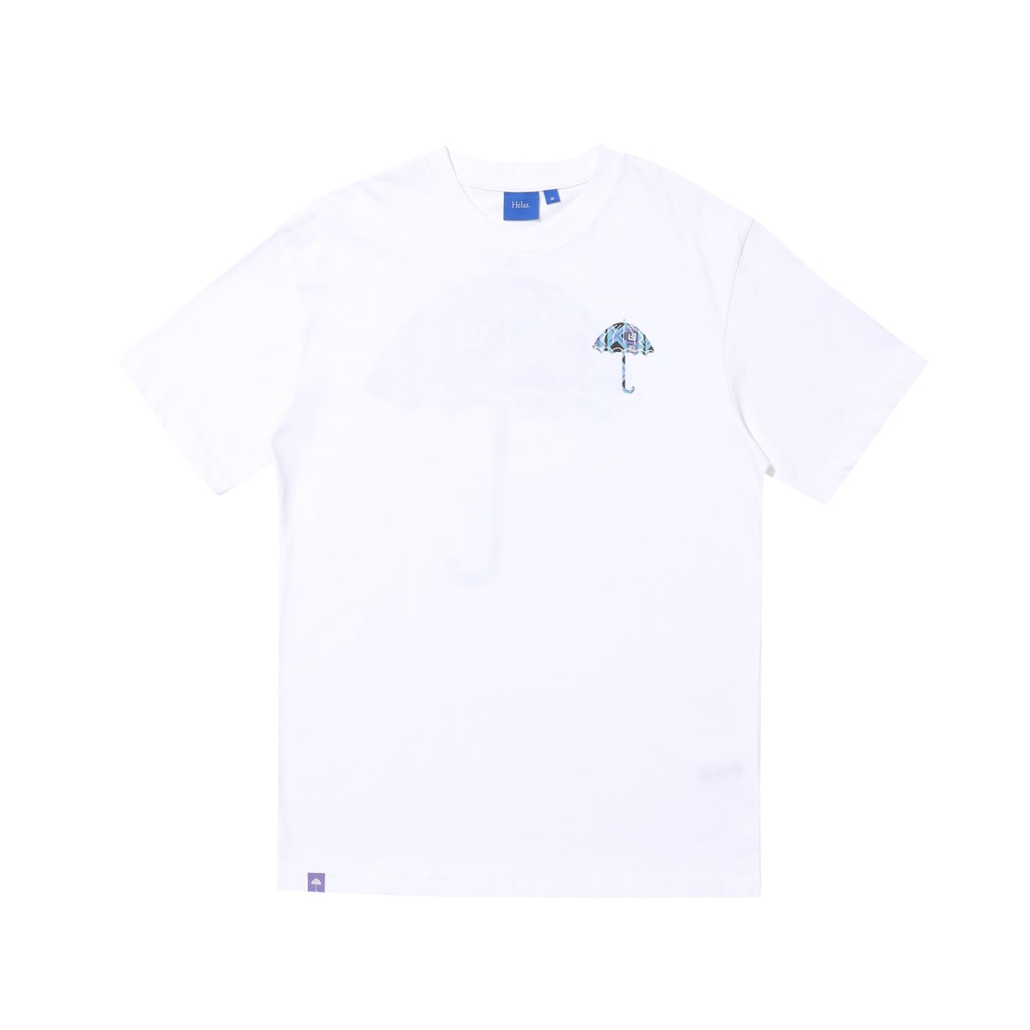 HÈLAS | Brush Tee White | 100% Algodón | Streetwear Estampado Artístico