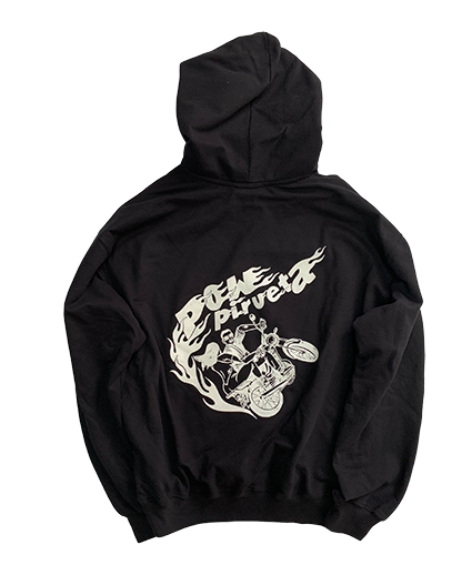 POW Hoodie | Moto Pirueta | Algodón 100% | Desafío Callejero Venezuela