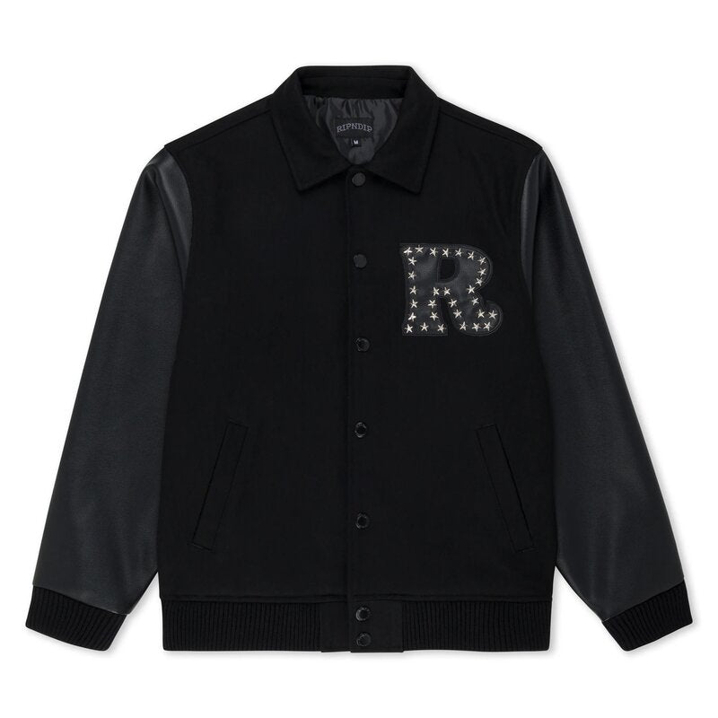 RIPNDIP Rari | Varsity Jacket | 100% Poliéster | Chaqueta Urbana Colección Limitada