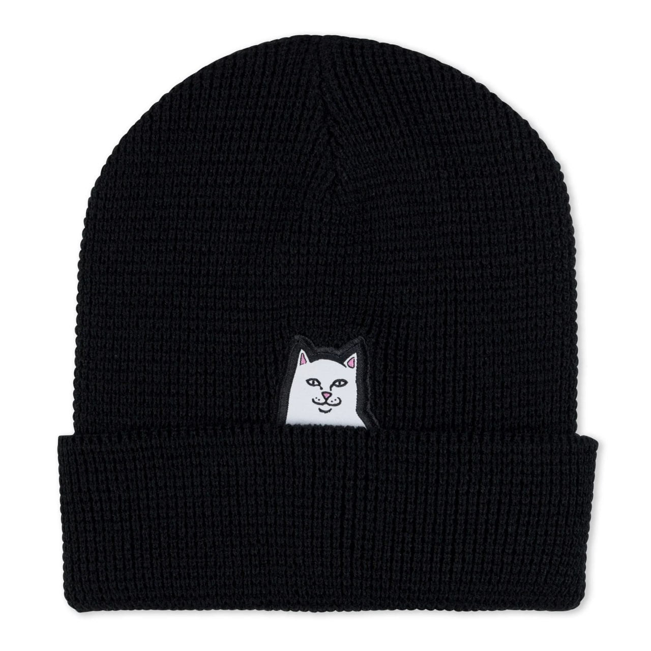 LORD NERMAL BEANIE (BLACK) Pasa montaña Lord Nermal Negra | Bordado Irreverente | 100% Acrílico
