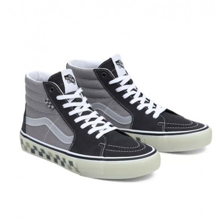Vans ComfyCush Sk8-Hi Tape Mix Black/Frost Gray | Durabilidad Criolla + Amortiguación Revolucionaria