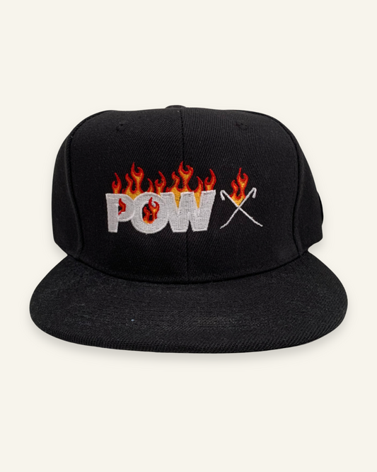 Gorra Pow Flames Black