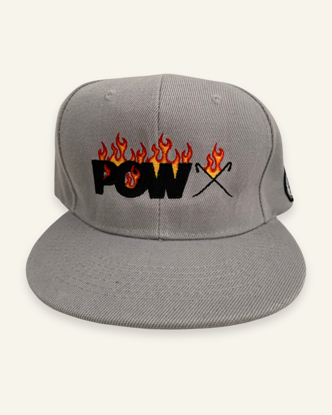 Gorra Pow Flames Gray