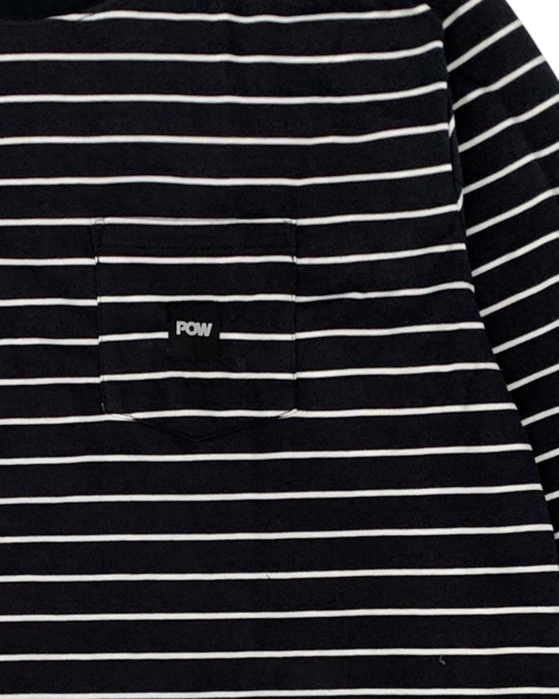 Franela de Rayas Manga Larga Pocket Pow