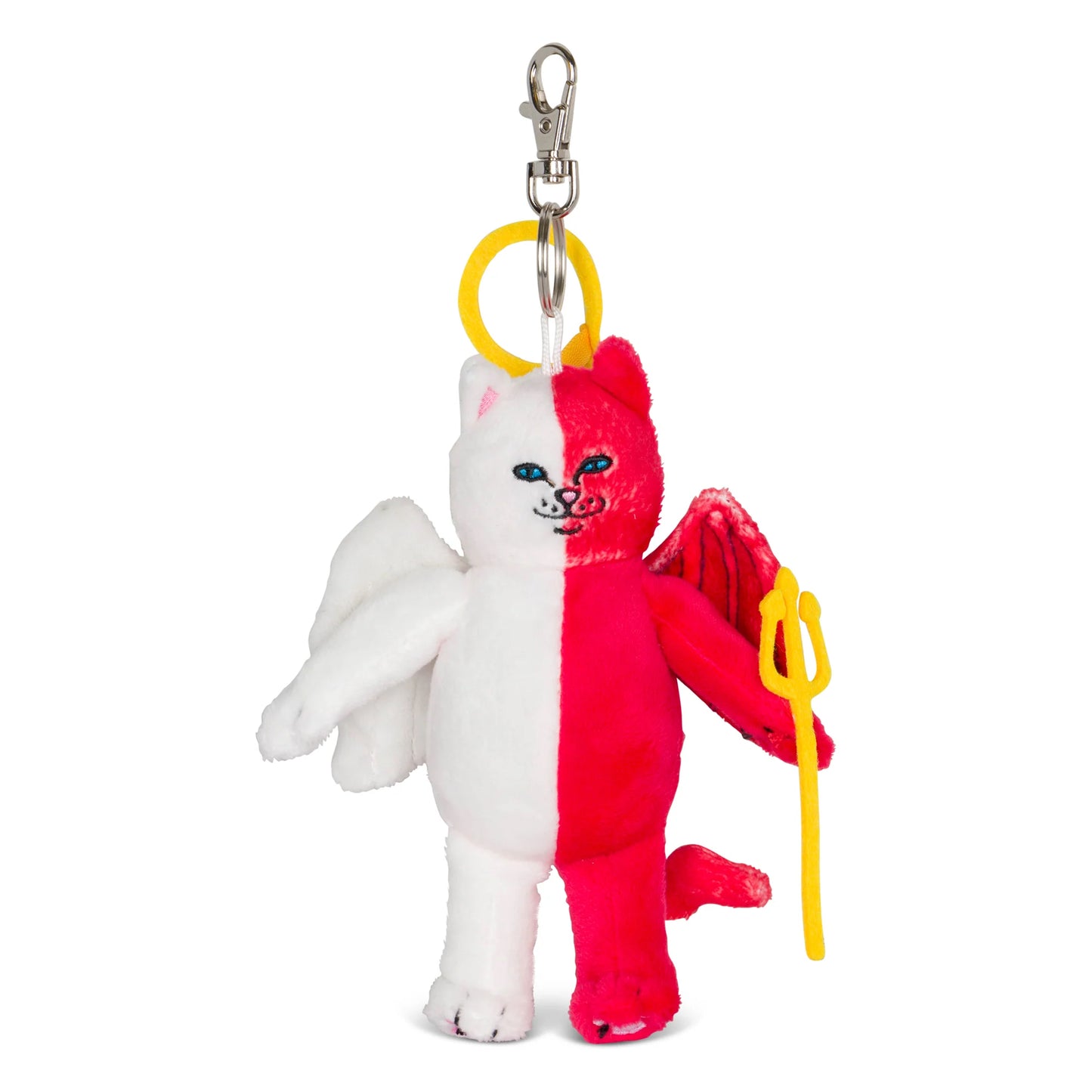 HEAVEN AND HELL PLUSH KEYCHAIN