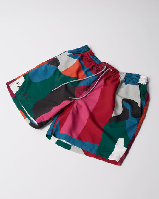BALL TO THE FACE SWIM SHORTS MULTICOLOR BY PARRA