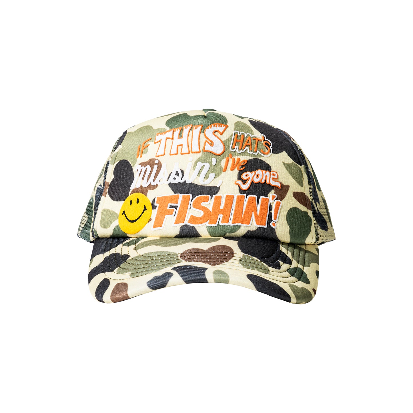 MARKET - SMILEY CAMO TRUCKER