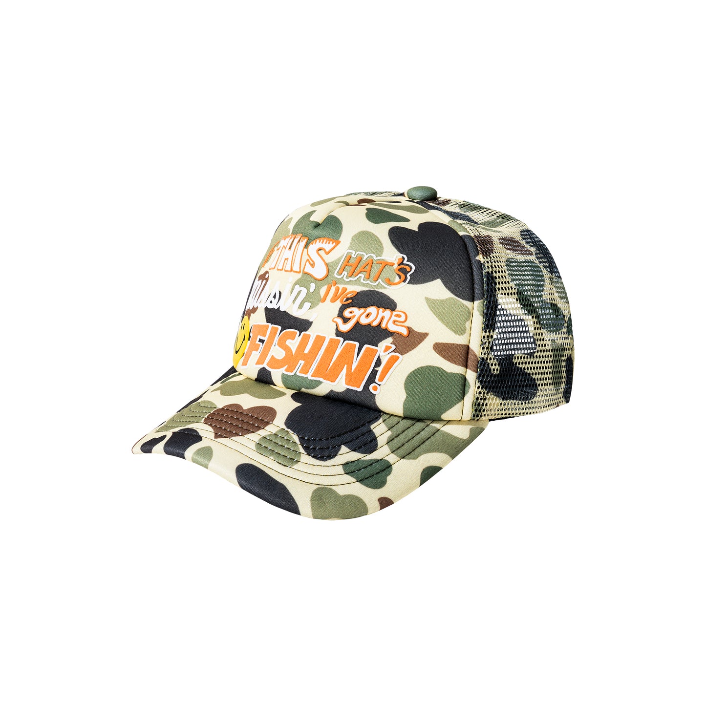 MARKET - SMILEY CAMO TRUCKER